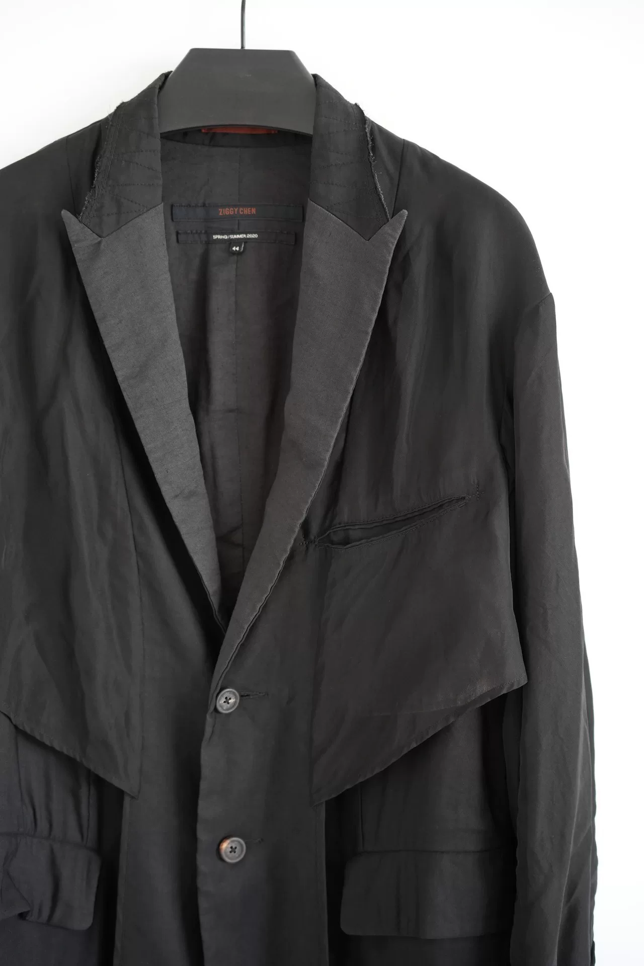 Ziggy Chen 20ss Inside-Out Suit — detail