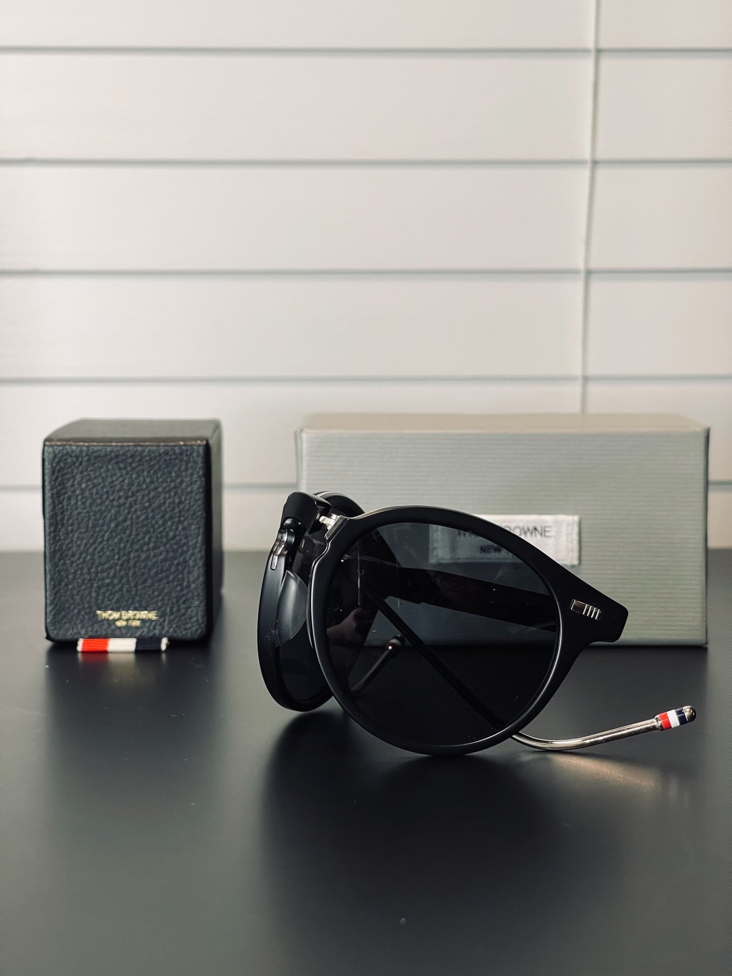 Thom Browne TB-806 Foldable Sunglasses — front