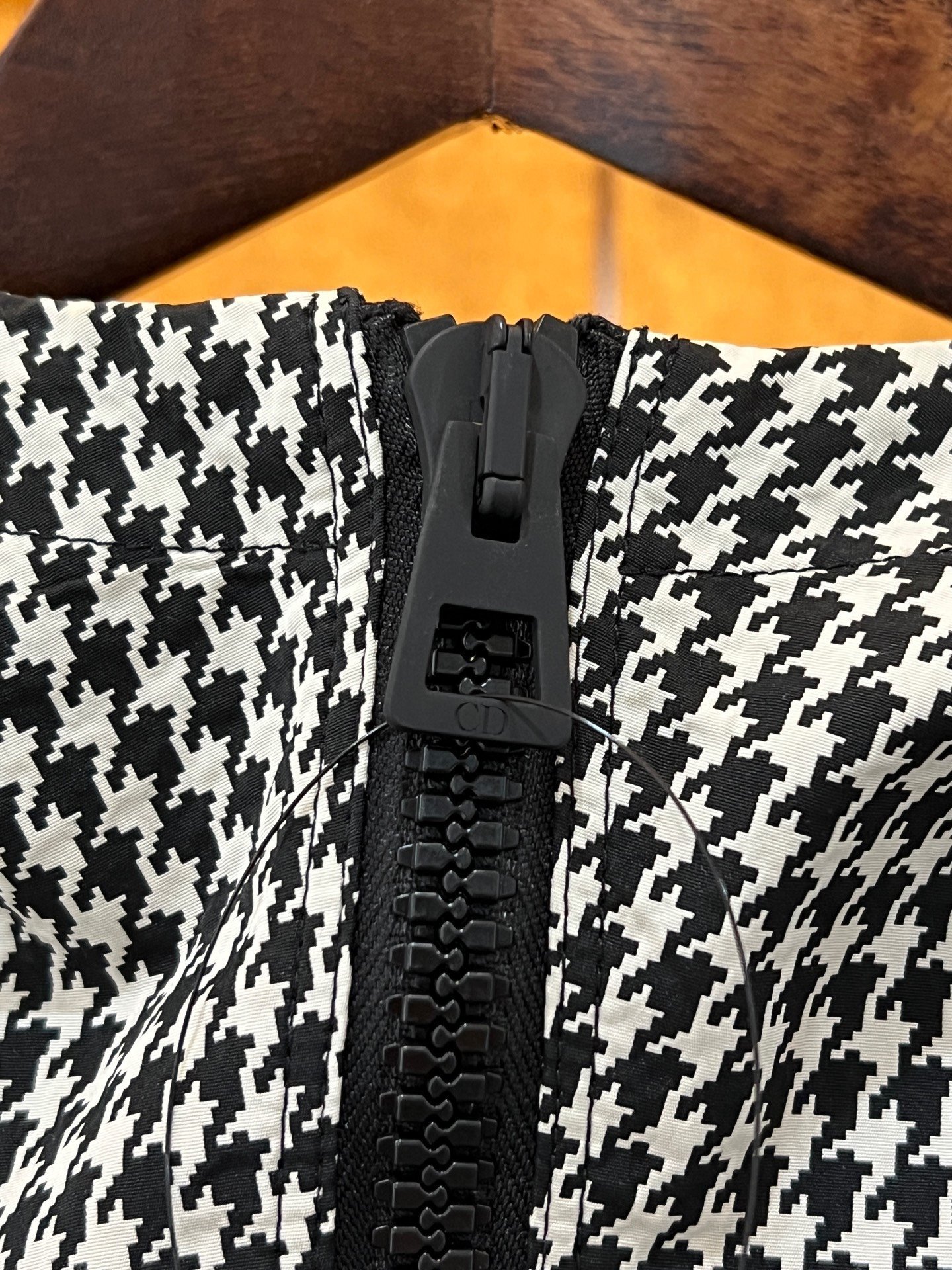 Dior Houndstooth Windbreaker — label