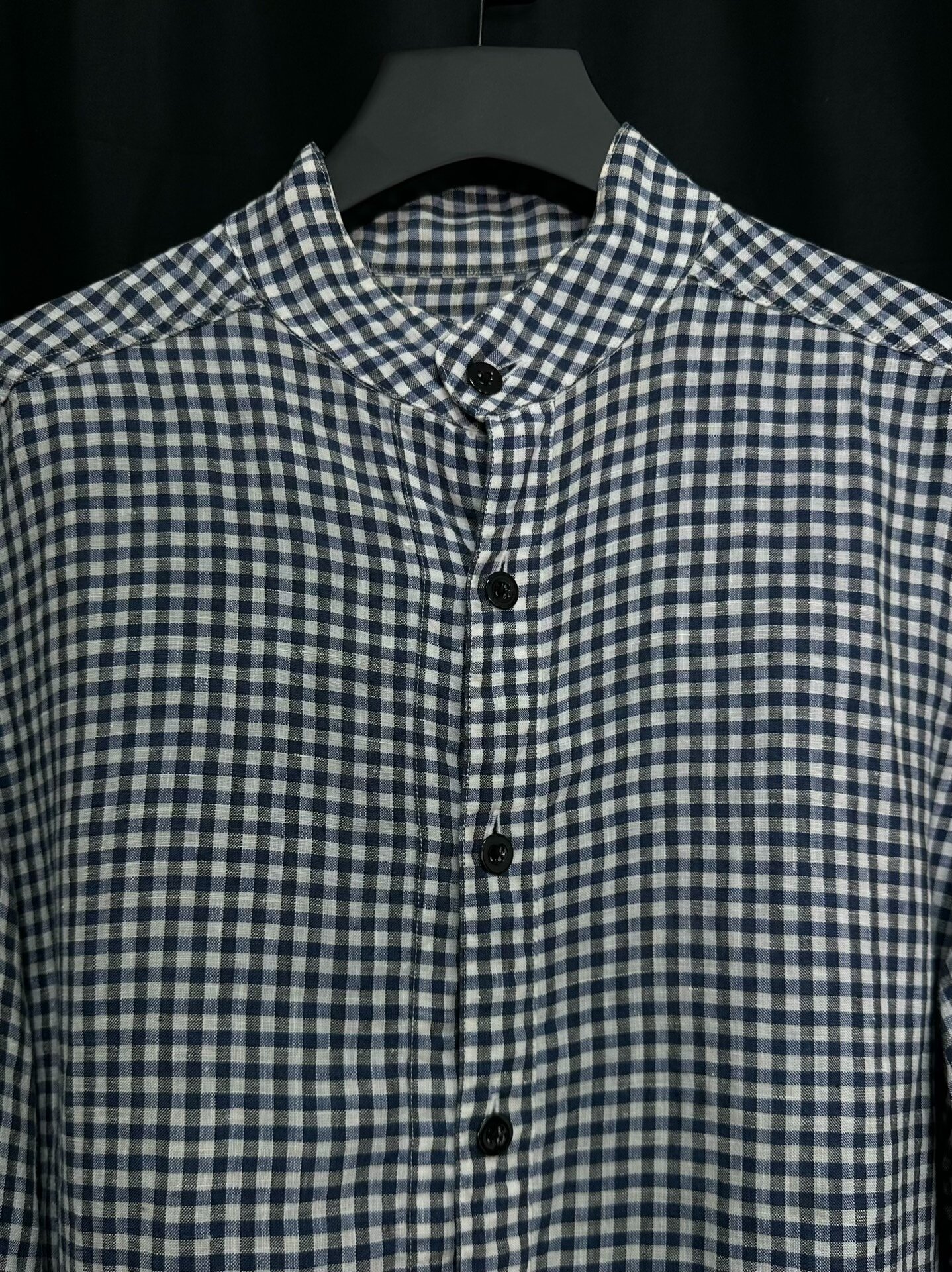 Worker's Reproduction Cotton Linen Shirt — back
