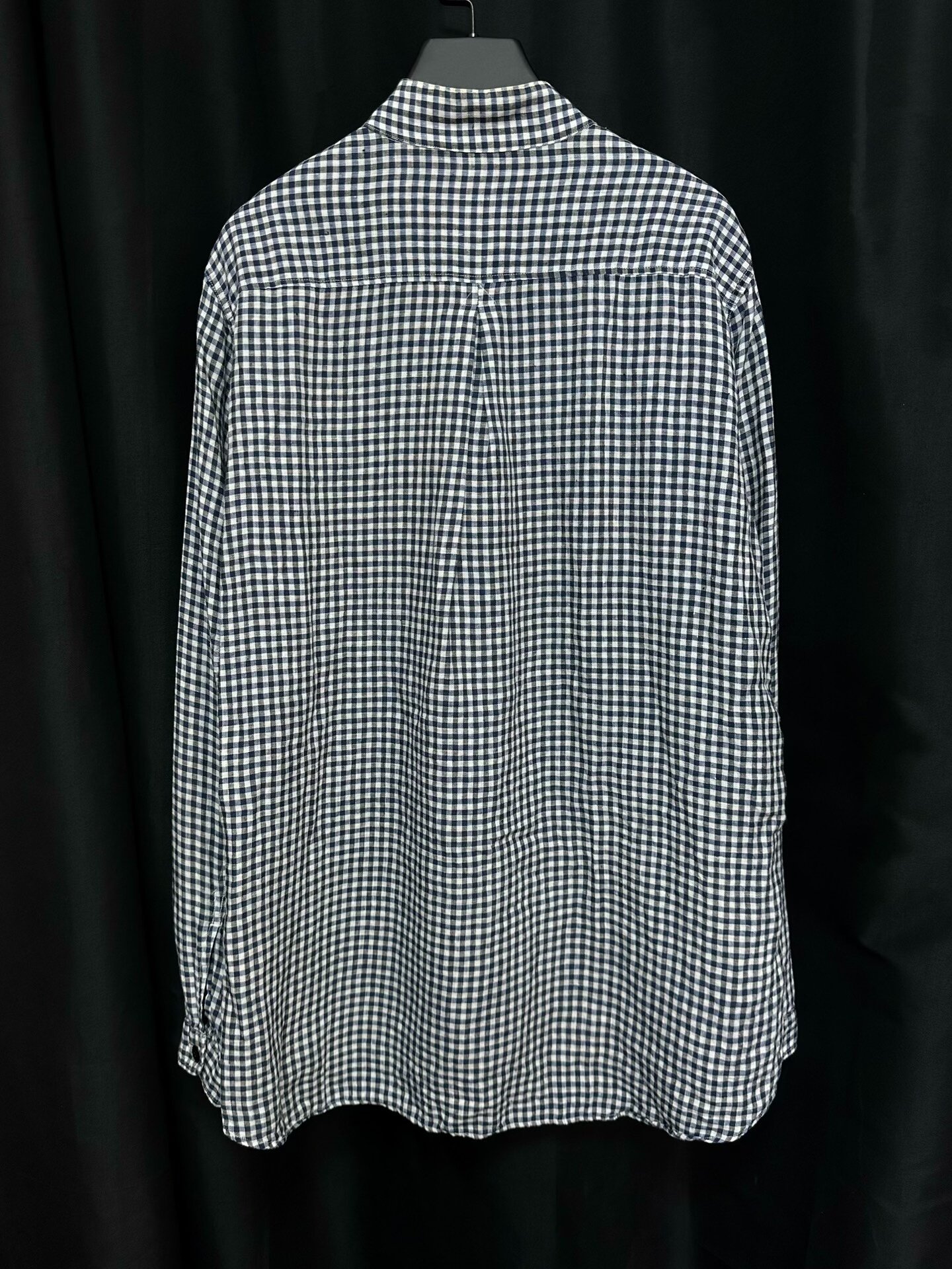 Worker's Reproduction Cotton Linen Shirt — detail