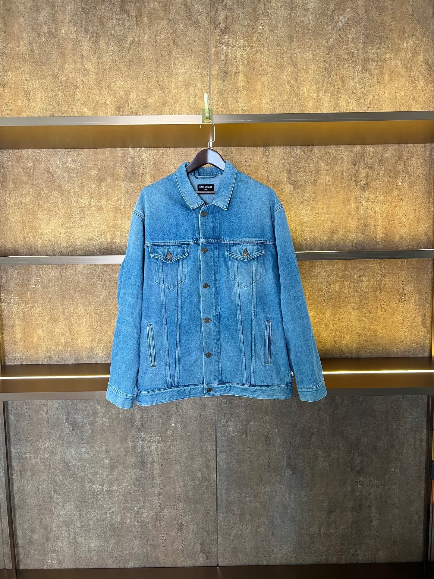 Balenciaga Side Zip Denim Jacket
