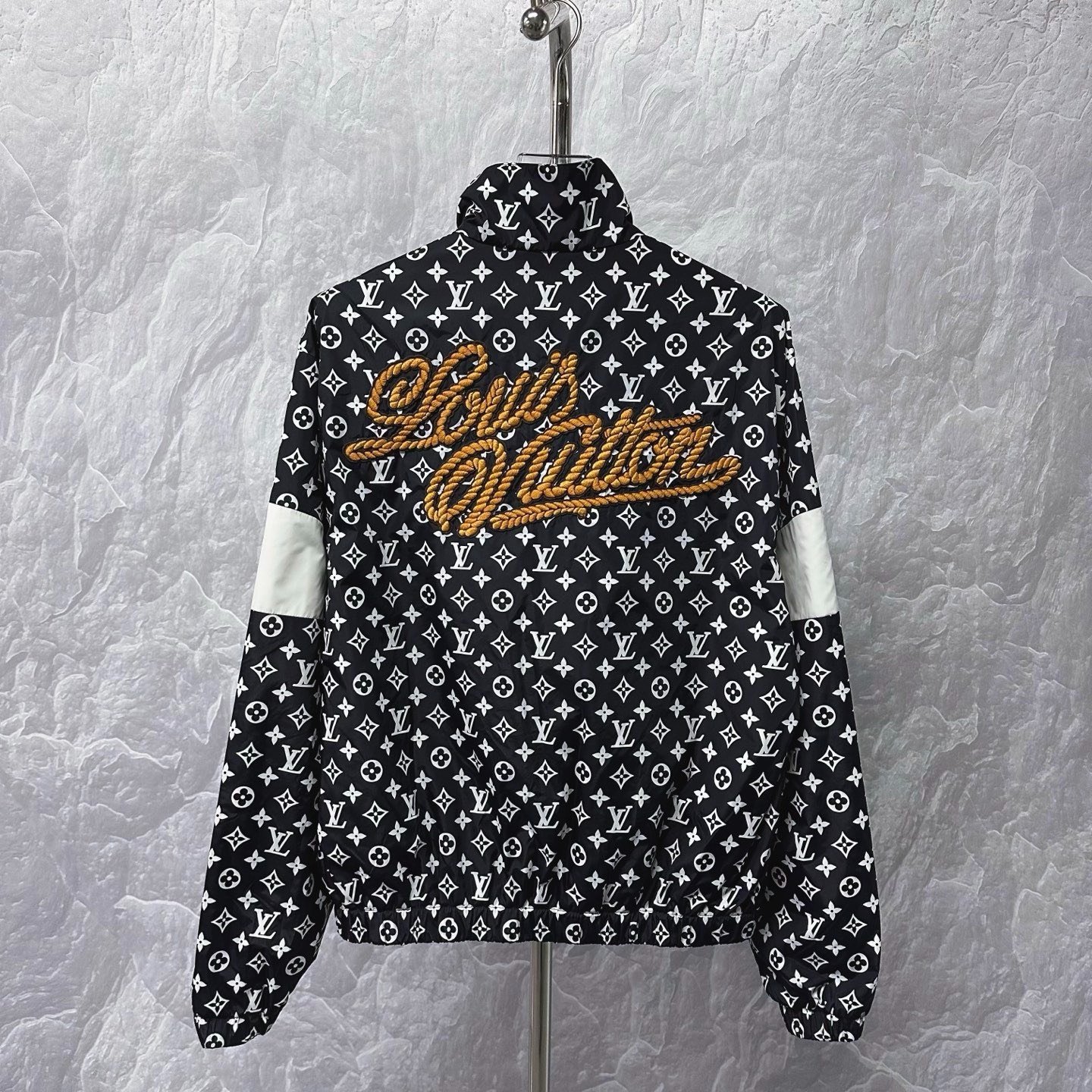 Louis Vuitton FW24 All-Over Print Color Block Jacket — back