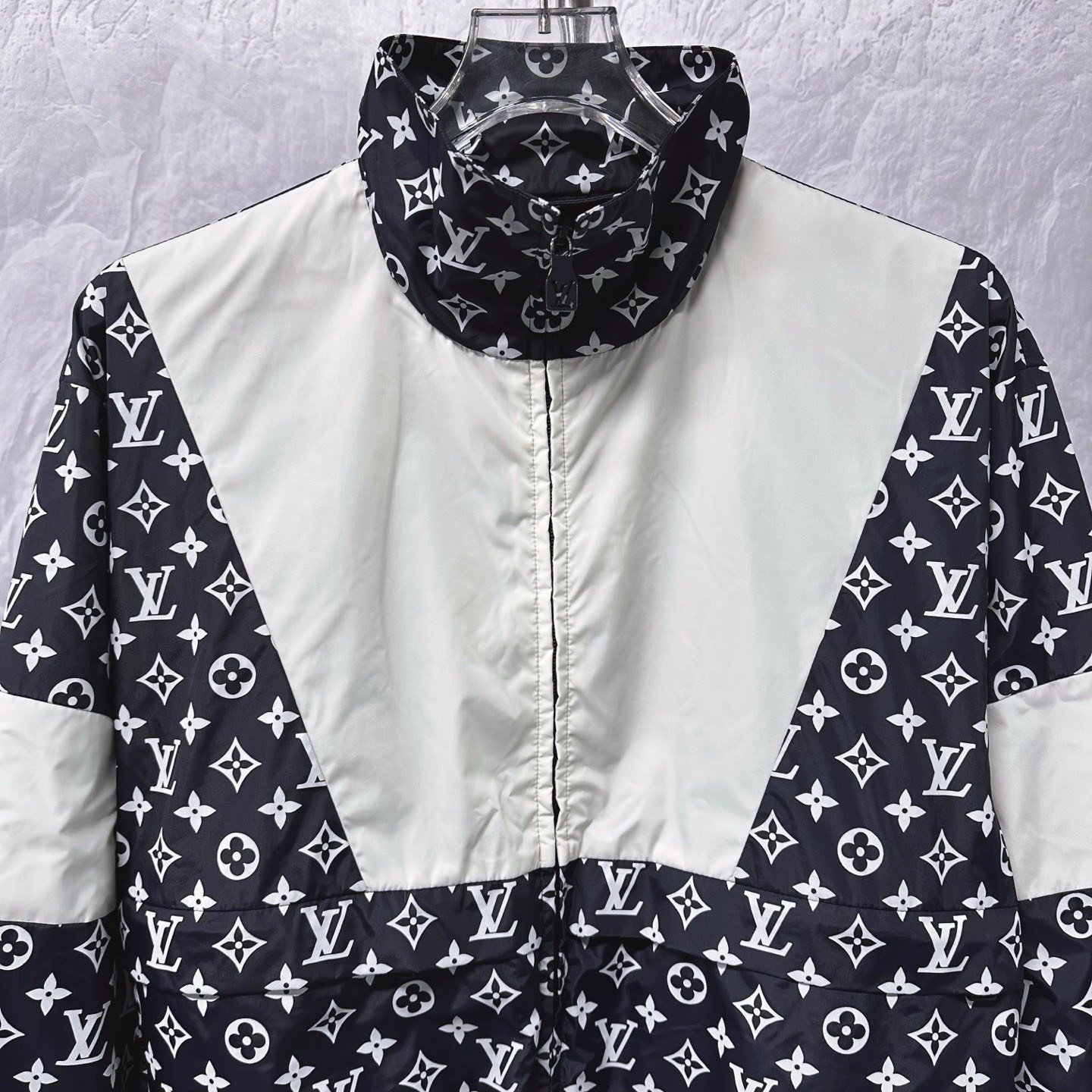 Louis Vuitton FW24 All-Over Print Color Block Jacket — front