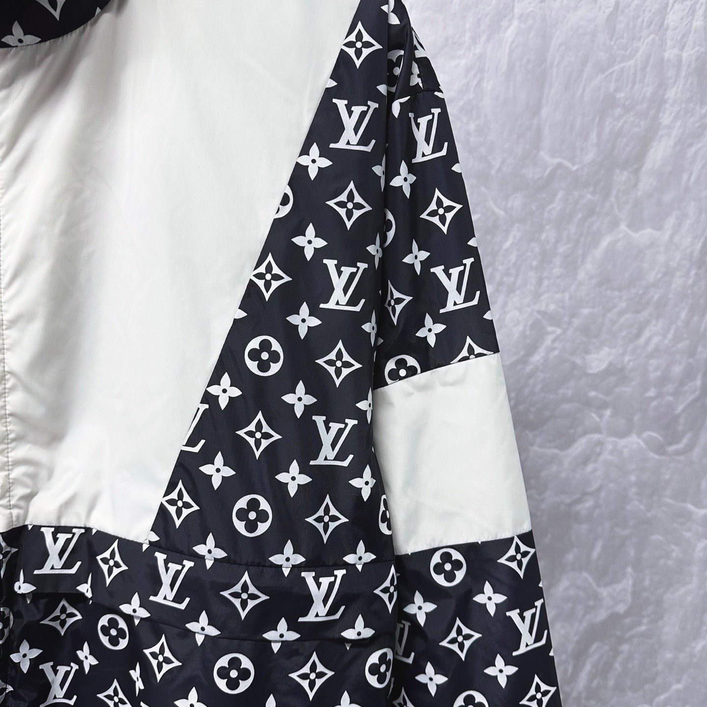 Louis Vuitton FW24 All-Over Print Color Block Jacket — detail