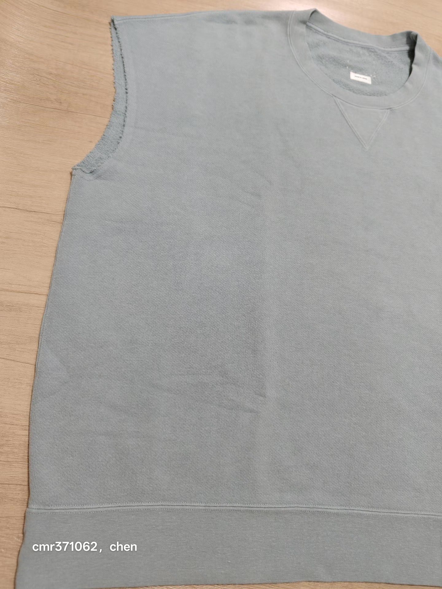VISVIM 25SS MONDO Sleeveless Sweat DMGD — detail