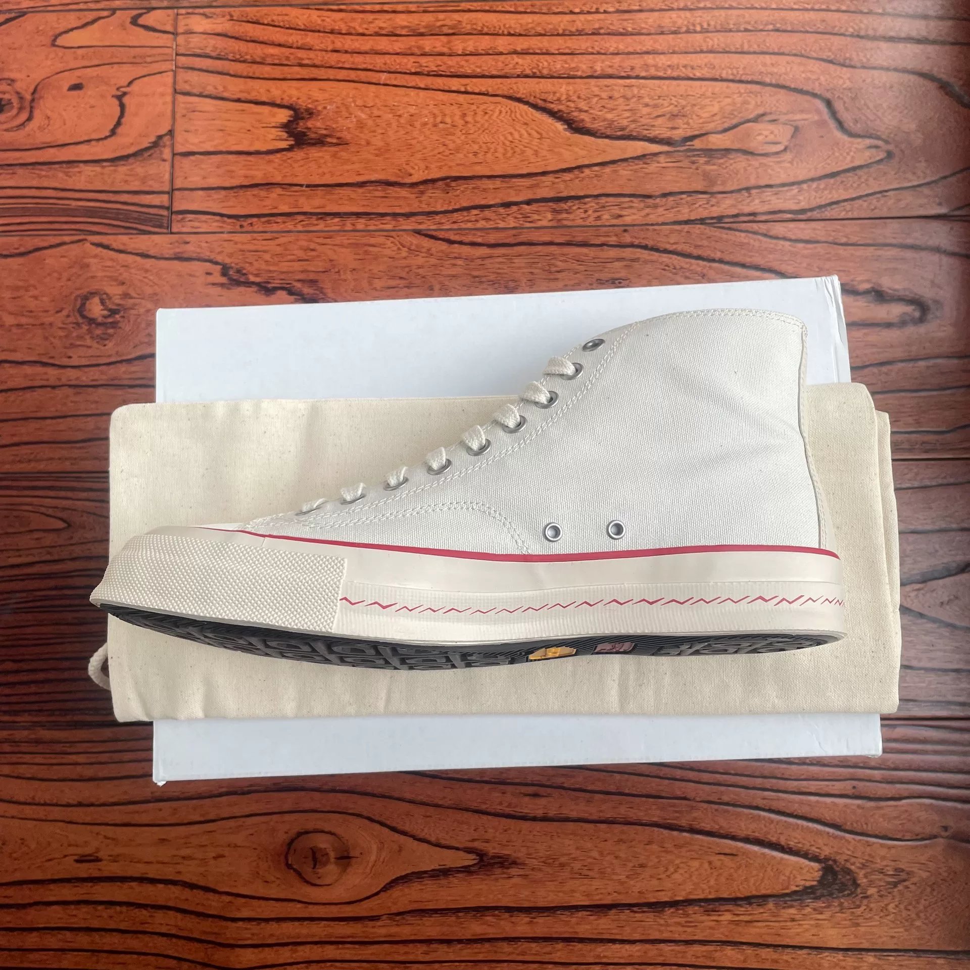 Visvim Skagway wmv HI PATTEN Women's Canvas Sneakers — detail
