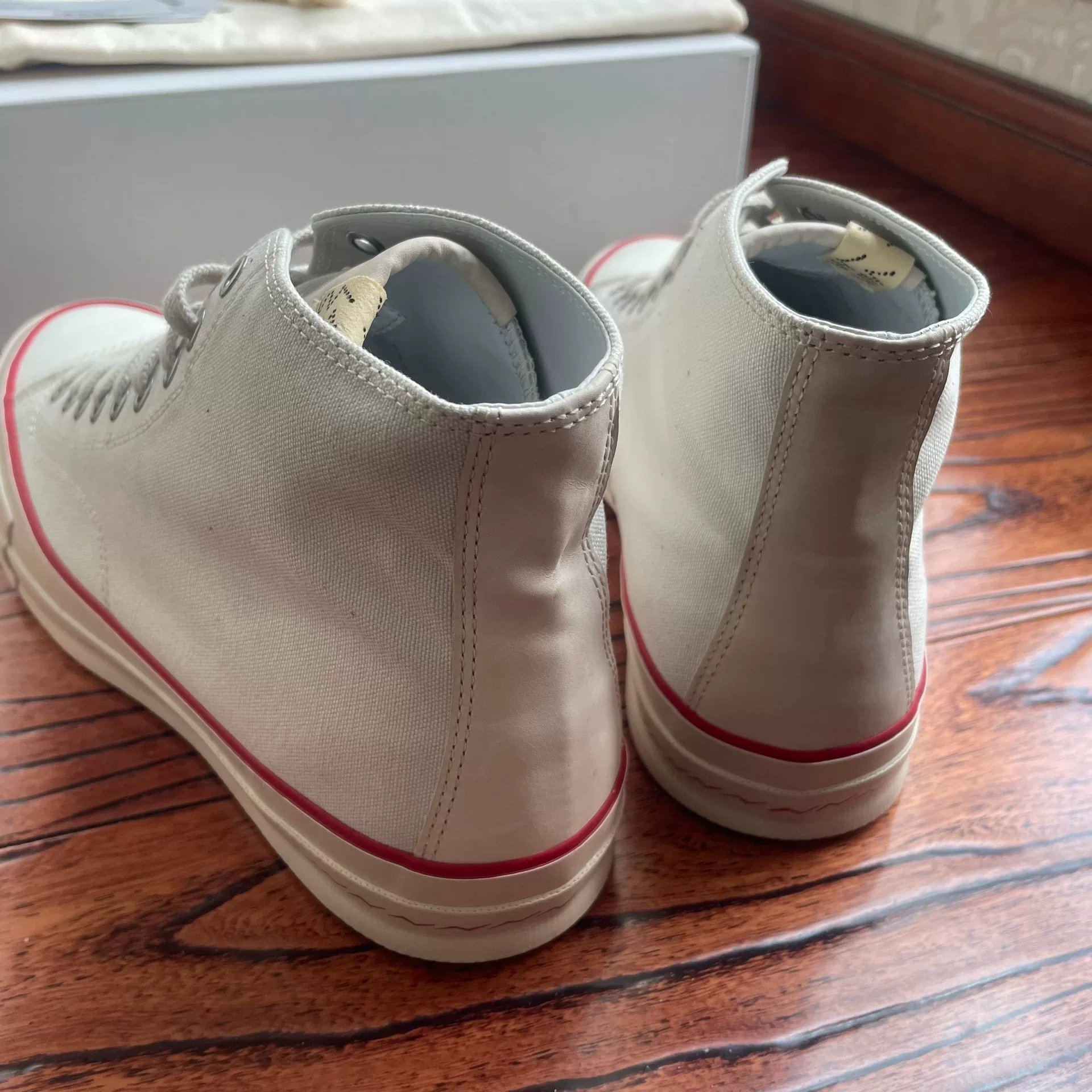 Visvim Skagway wmv HI PATTEN Women's Canvas Sneakers — back