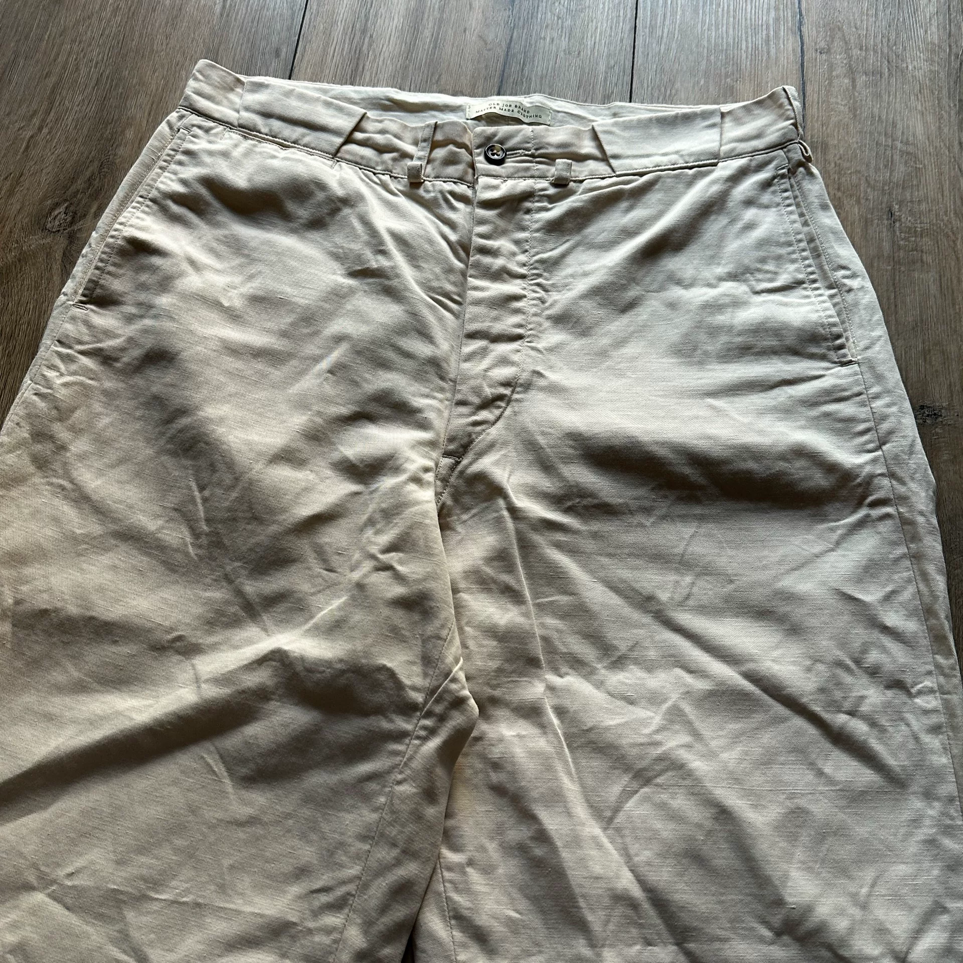 OLD JOE Cotton Linen Pants — detail