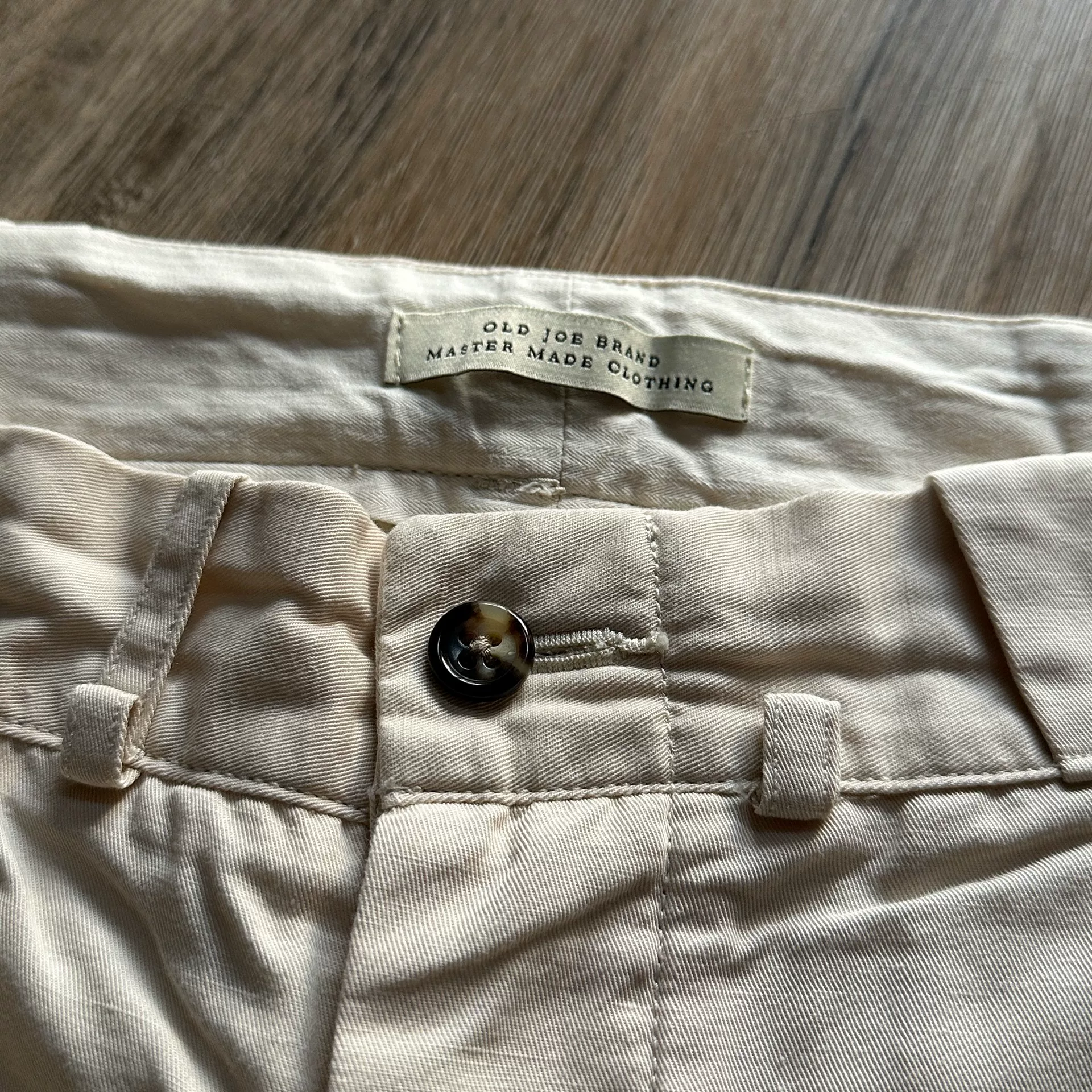 OLD JOE Cotton Linen Pants — label