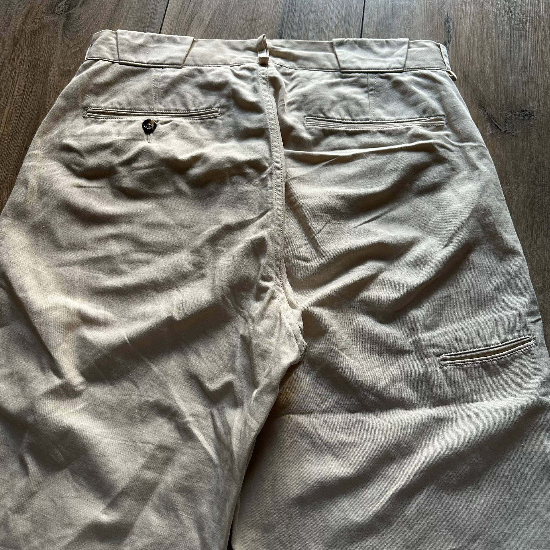OLD JOE Cotton Linen Pants — back