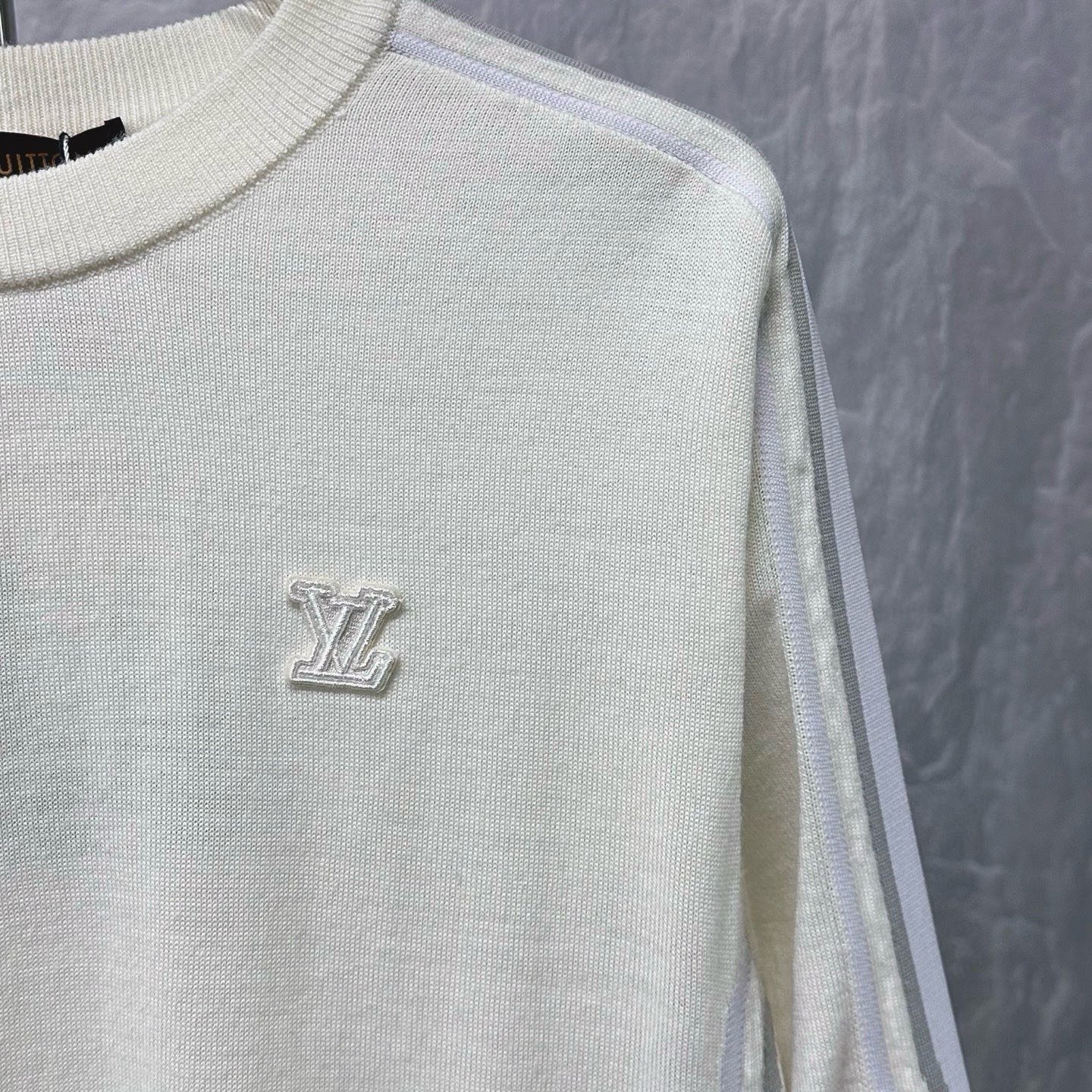 Louis Vuitton SS26 Ski Logo Wool Sweater — detail