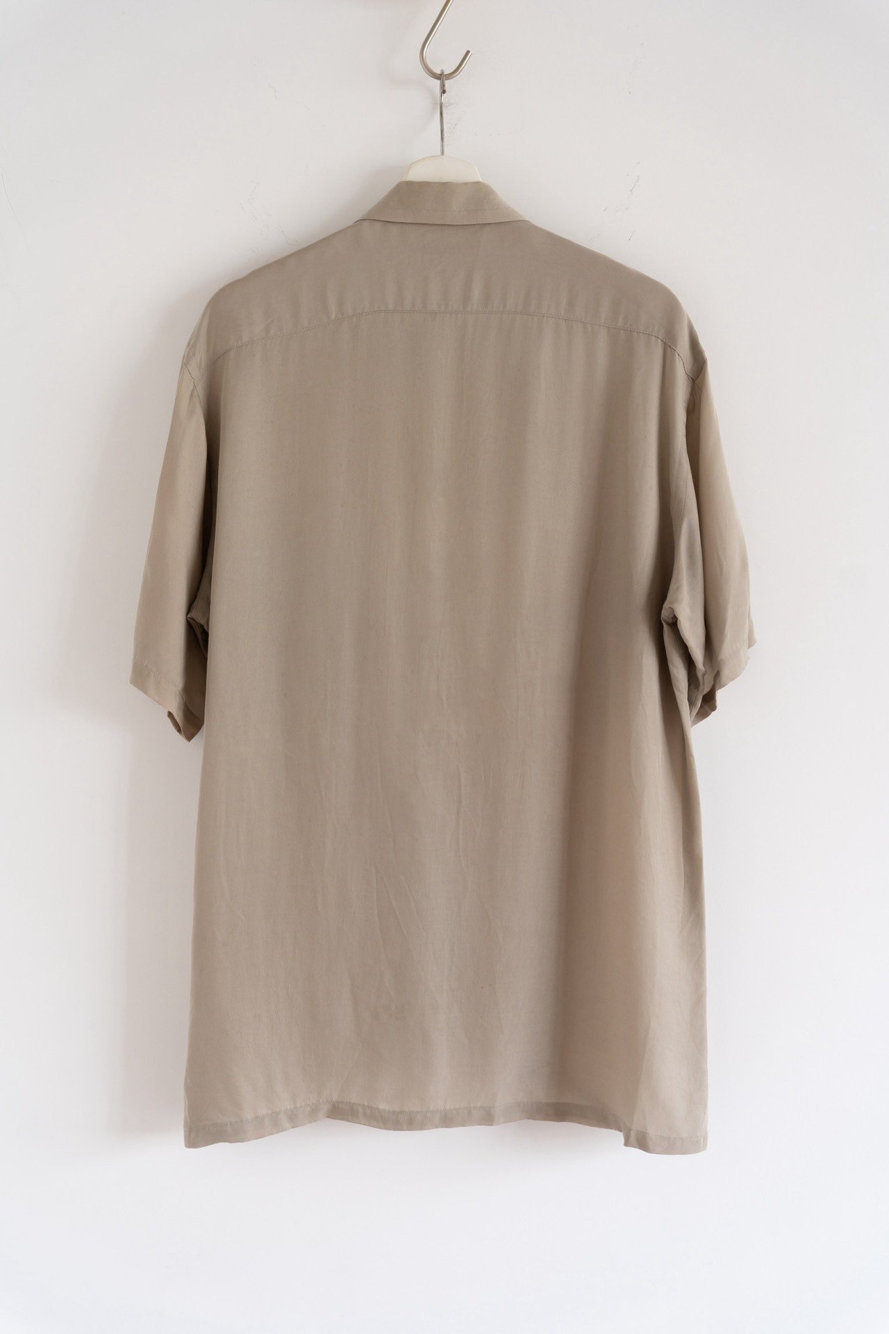 Yohji Yamamoto 04SS Cupro Zip Shirt — front