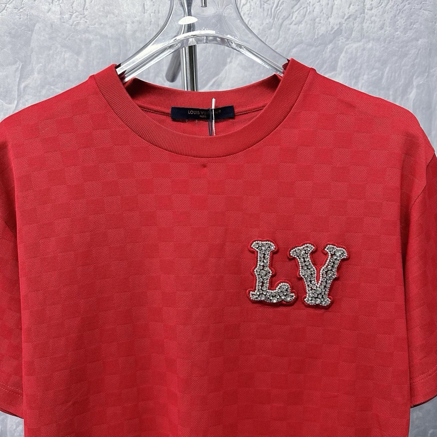 Louis Vuitton SS24 Pharrell Checkerboard Diamond Tee — front