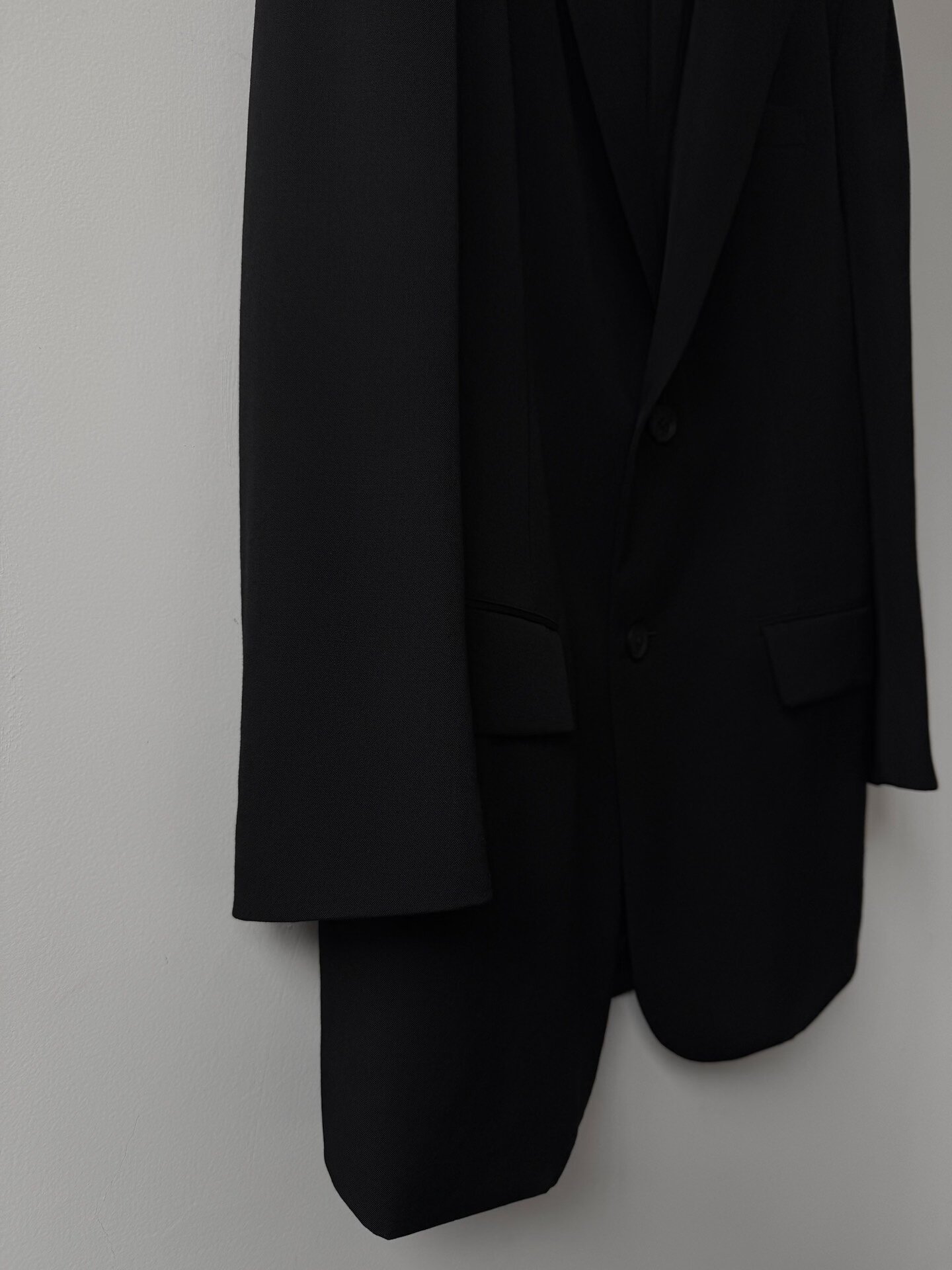Yohji Yamamoto 22AW Wool Suit Jacket — back