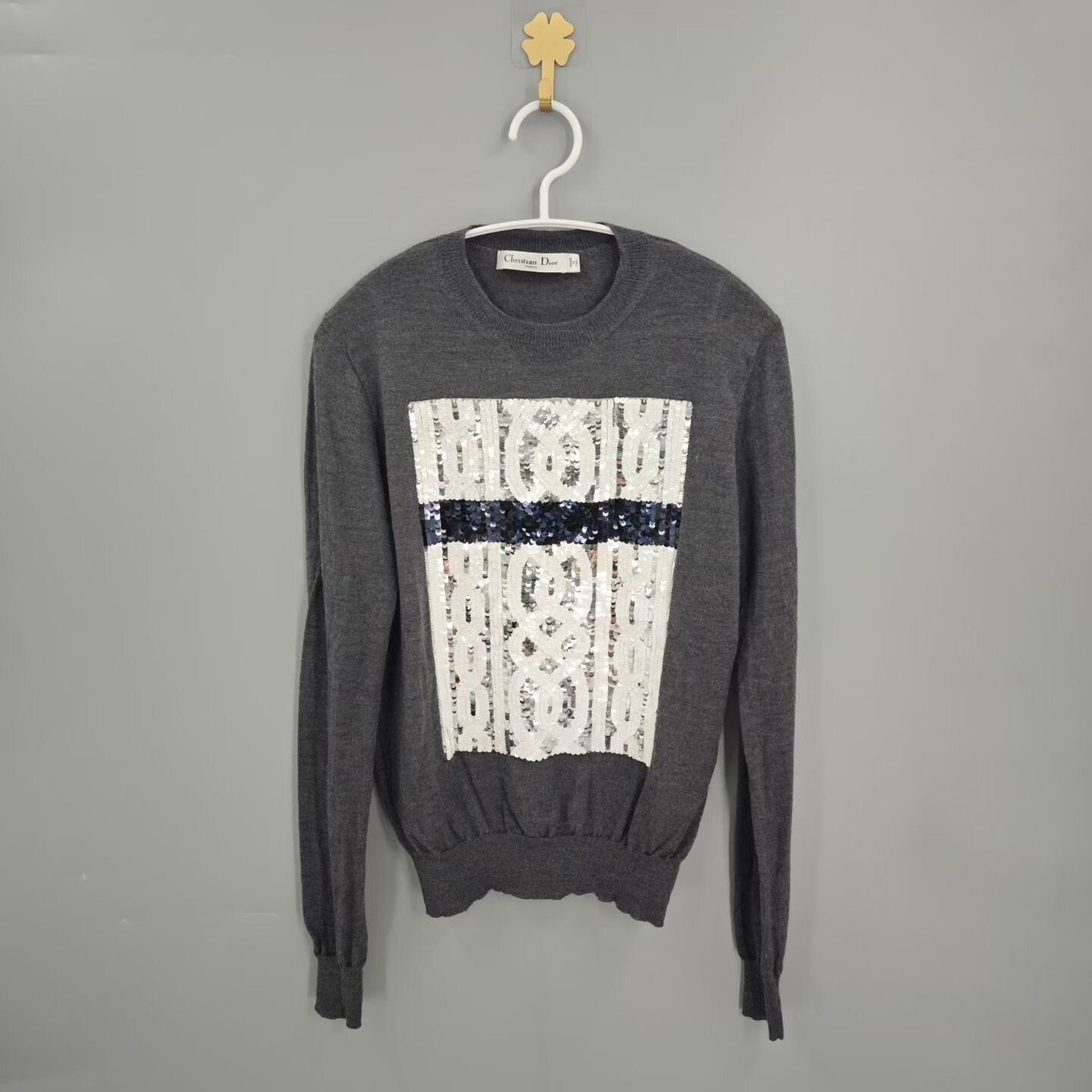 Dior Scale Embroidered Heavy Sweater