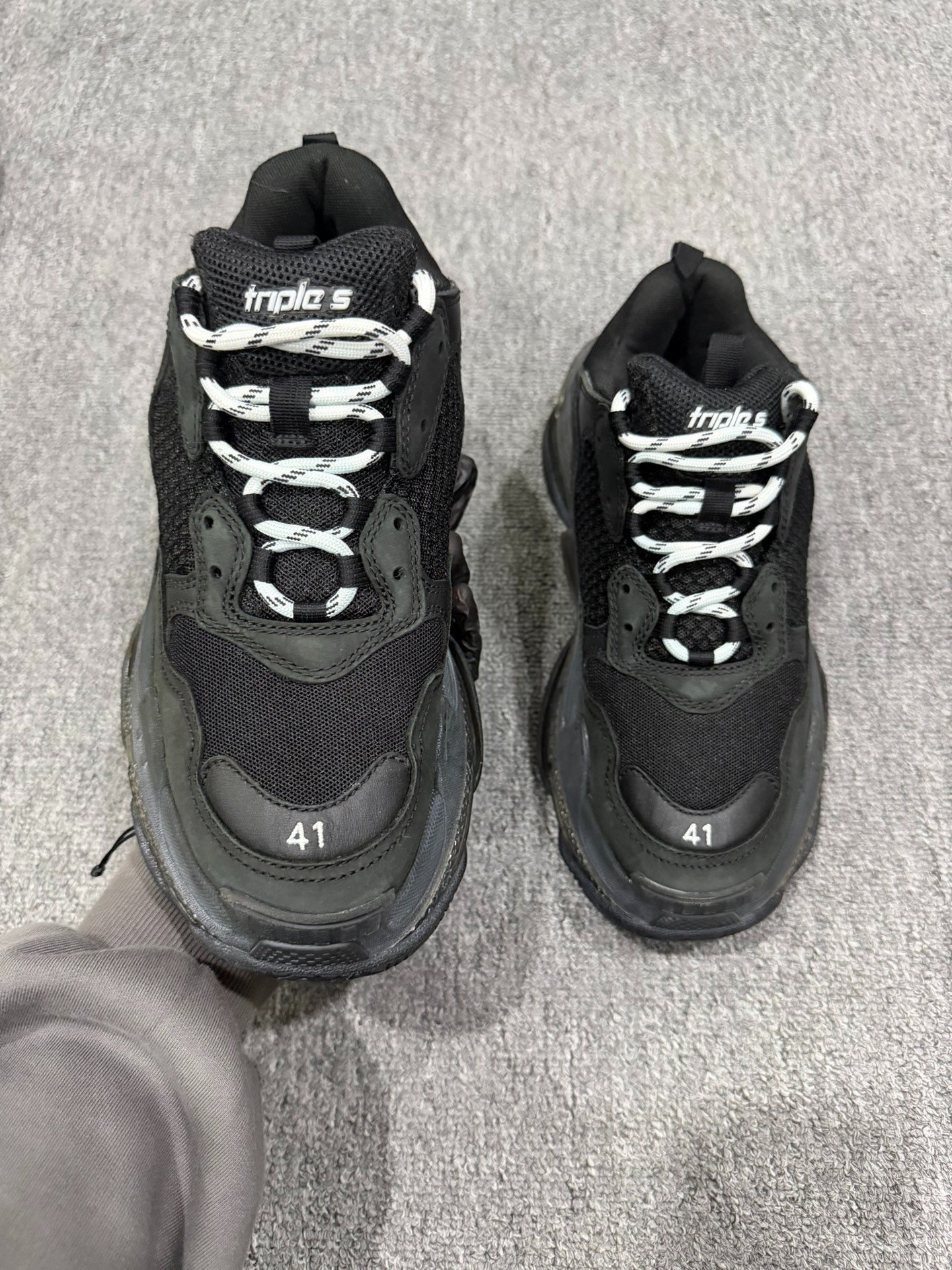 Balenciaga Black Dad Shoes Size 41 — back