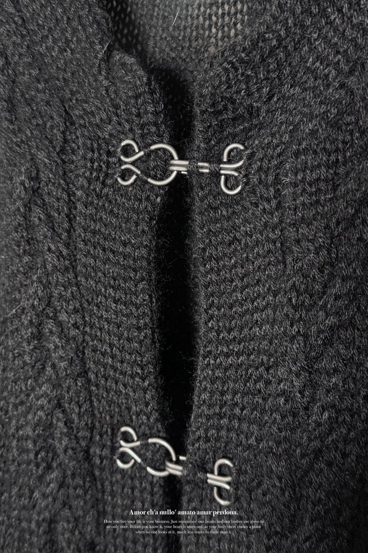 Yohji Yamamoto 99AW Woven Wool Coat — back