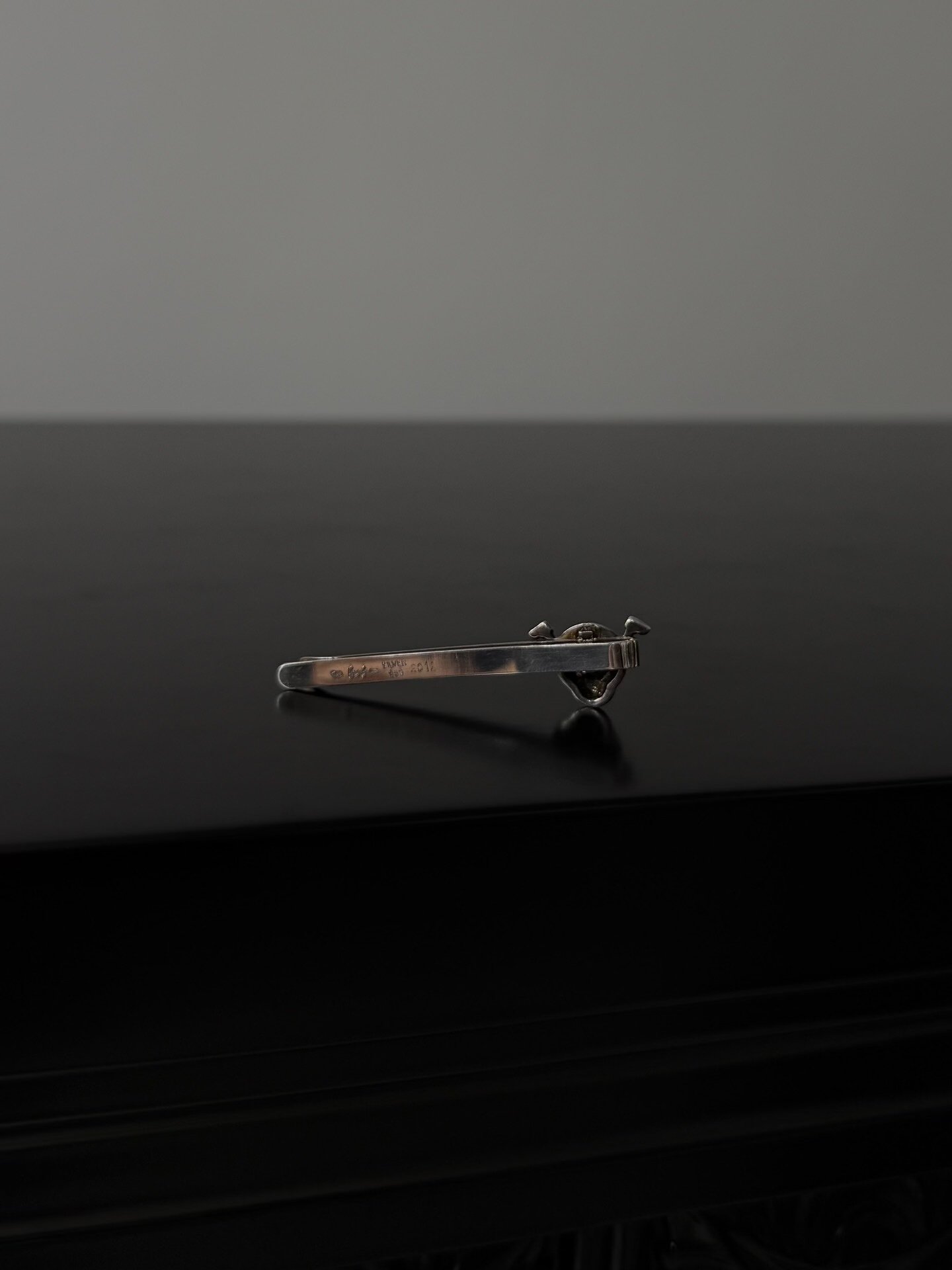 Yohji Yamamoto Ladybug 925 Silver Tie Clip — detail