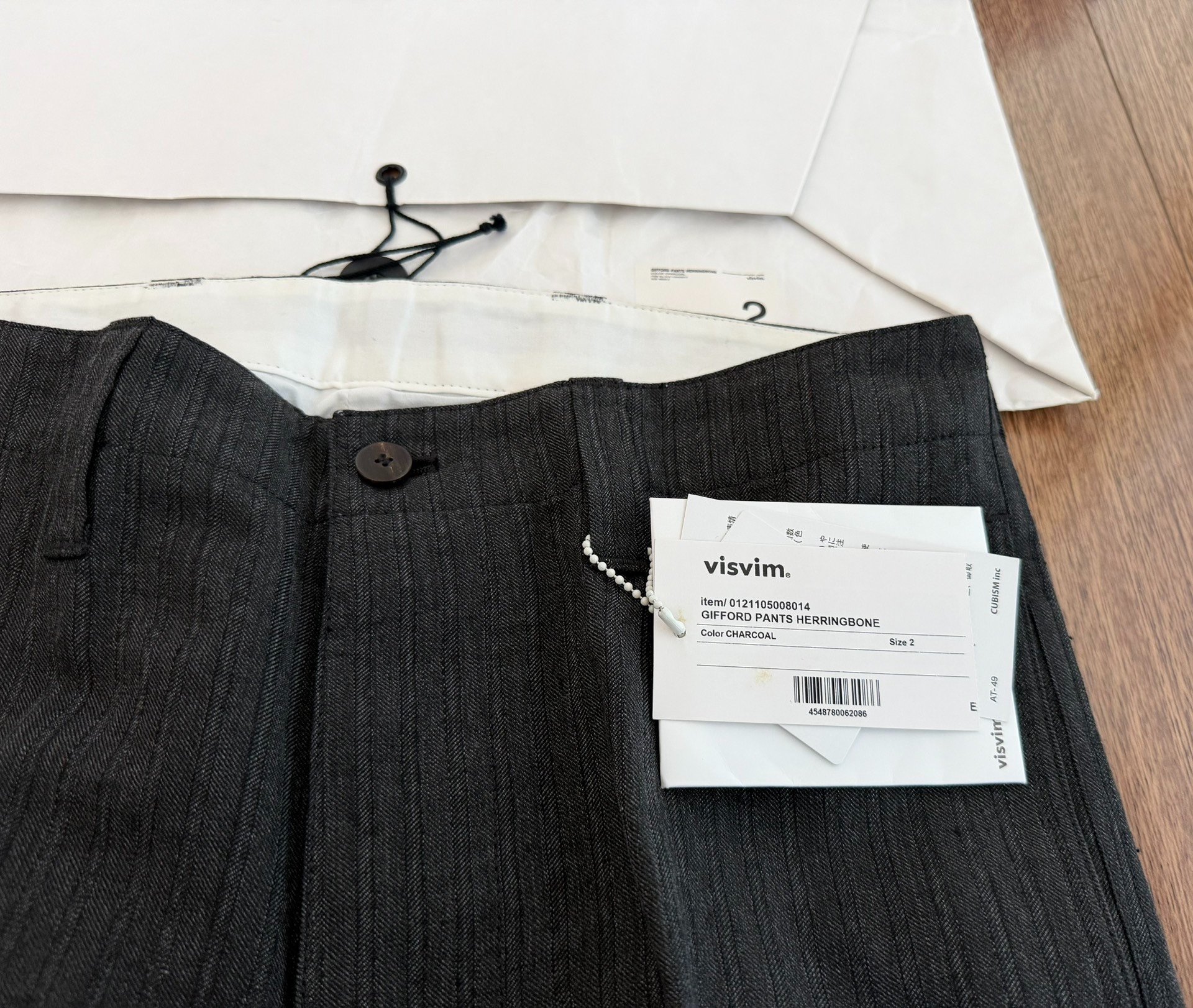 VISVIM GIFFORD HERRINGBONE PANTS 21SS — detail