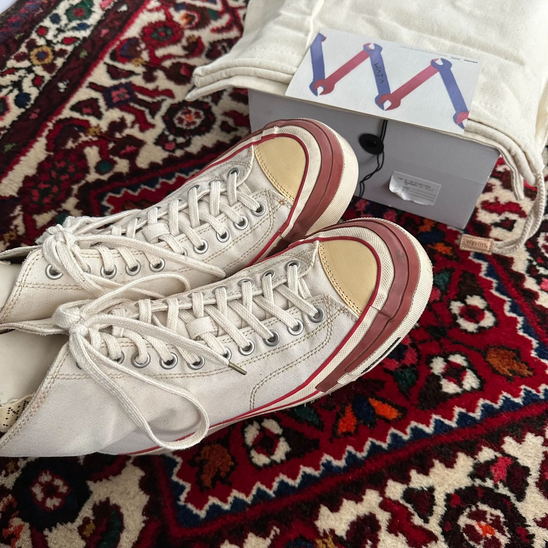 visvim 21AW Skagway Hi Canvas Shoes — detail