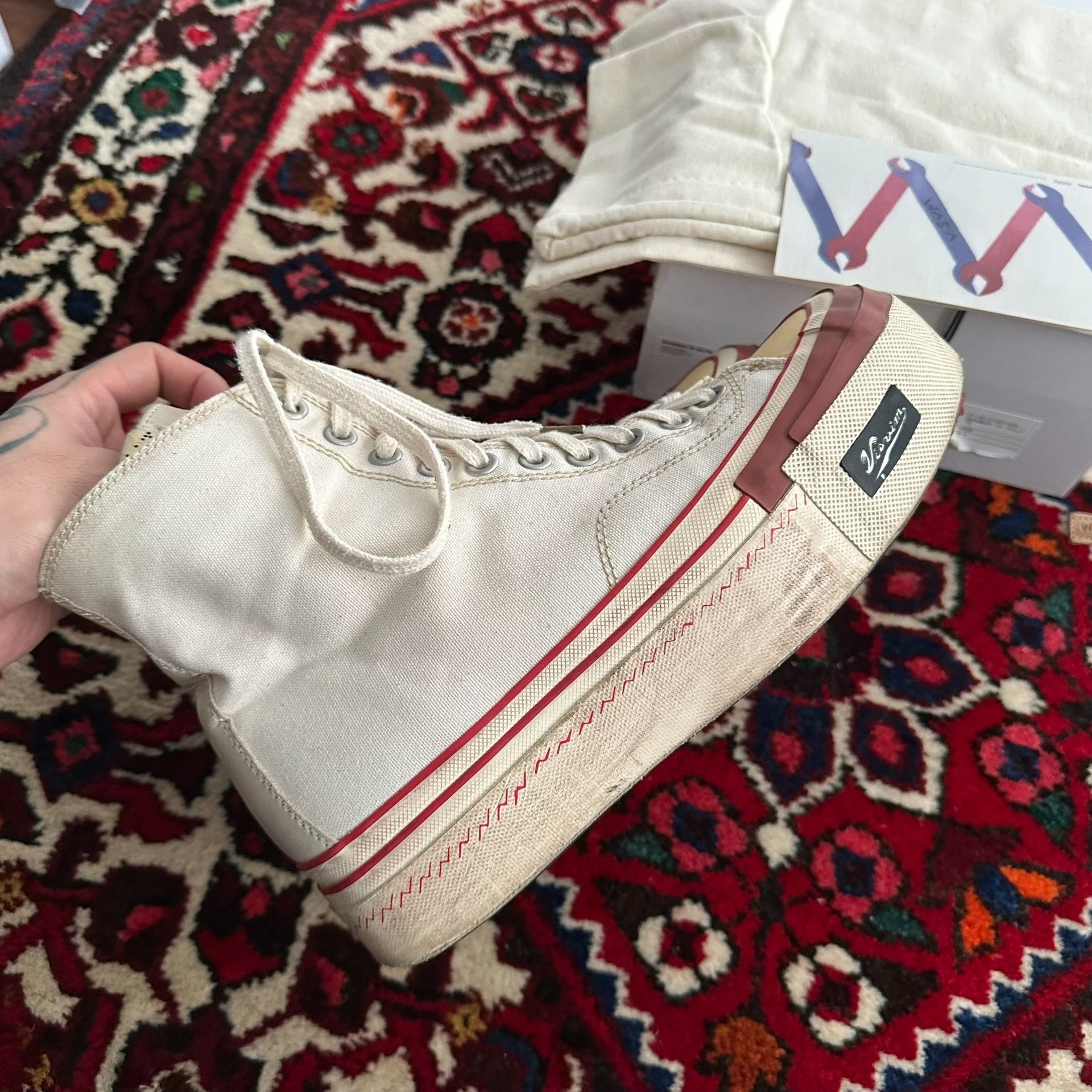 visvim 21AW Skagway Hi Canvas Shoes — back