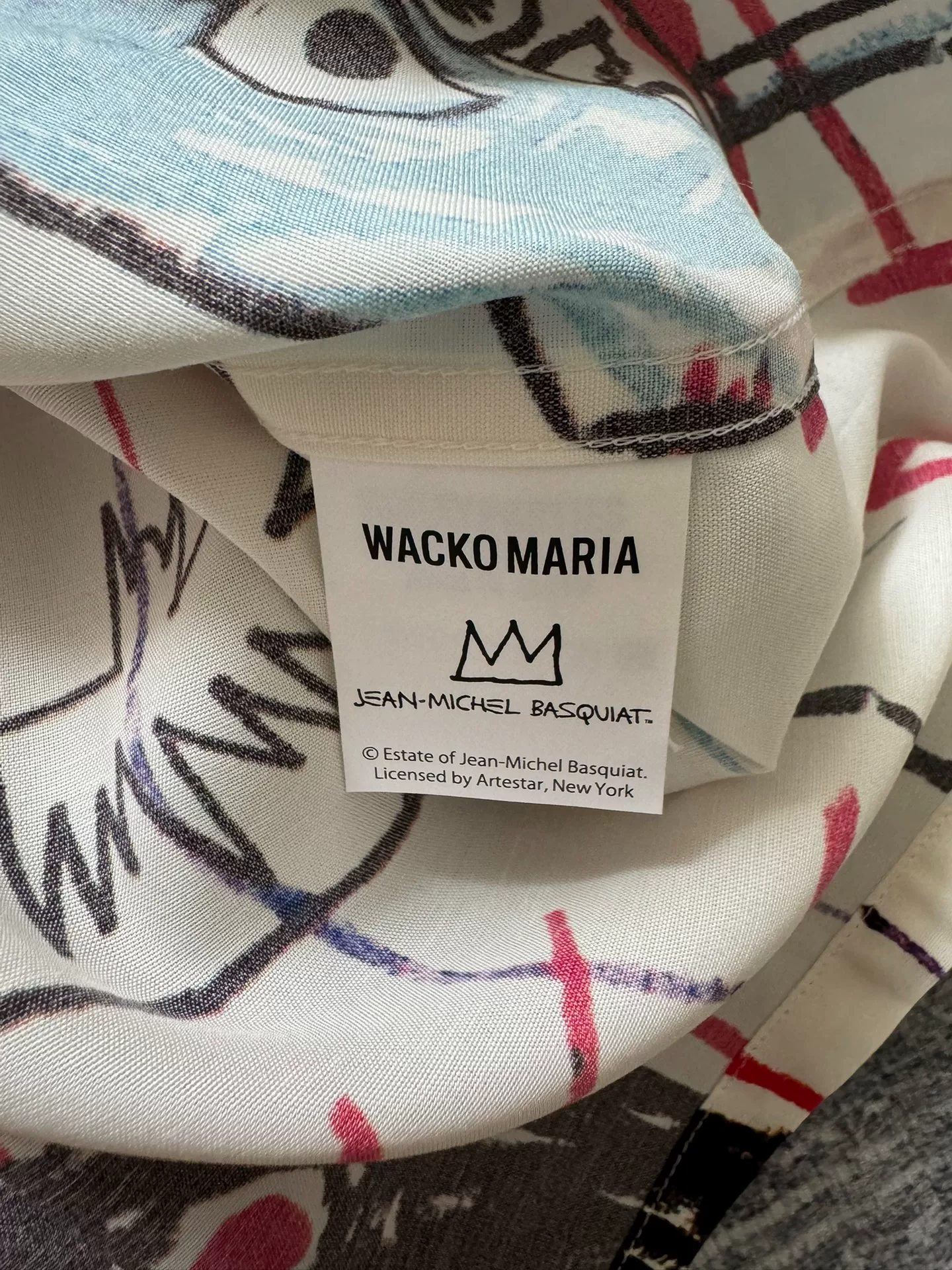 WACKO MARIA BASQUIAT Short-Sleeve Hawaiian Shirt — back