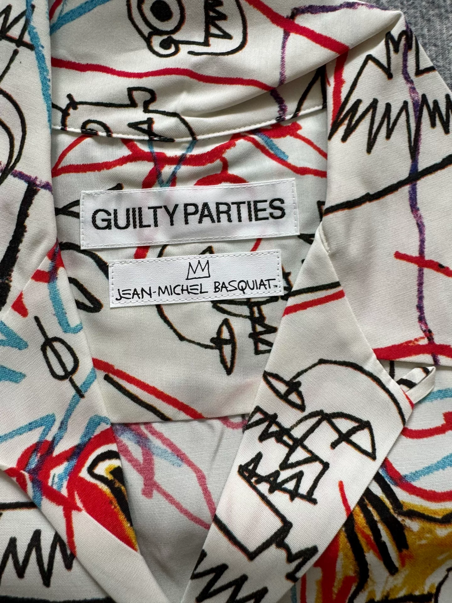 WACKO MARIA BASQUIAT Short-Sleeve Hawaiian Shirt — detail