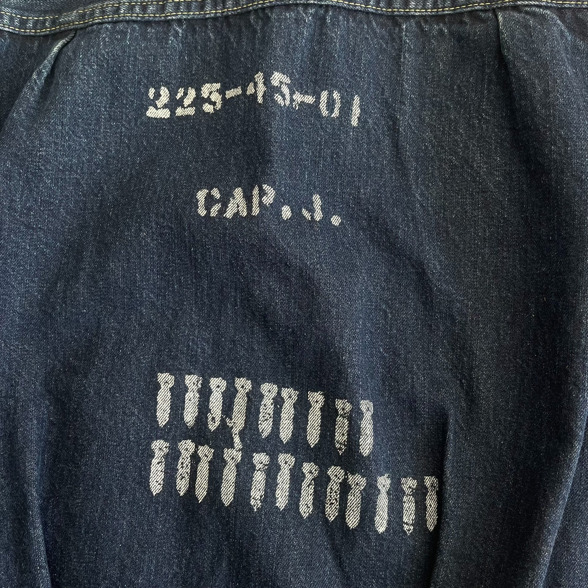 Levi's LVC S506xx Washed Denim Jacket — label