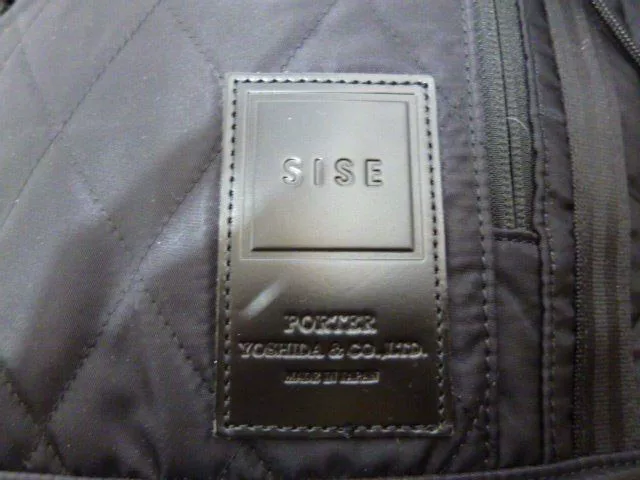 SISE×PORTER Black Backpack — back