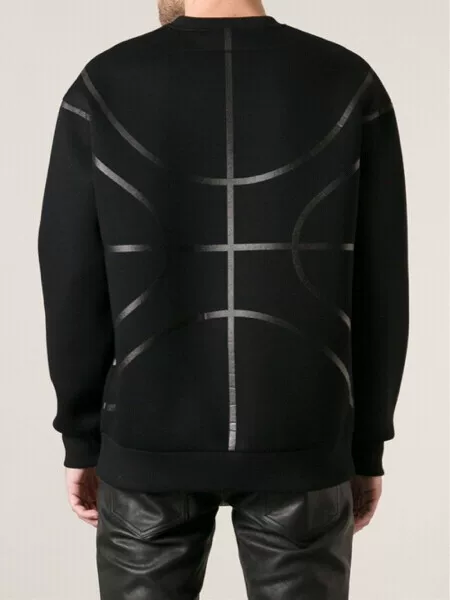 Givenchy Space Cotton Line Splicing Pullover