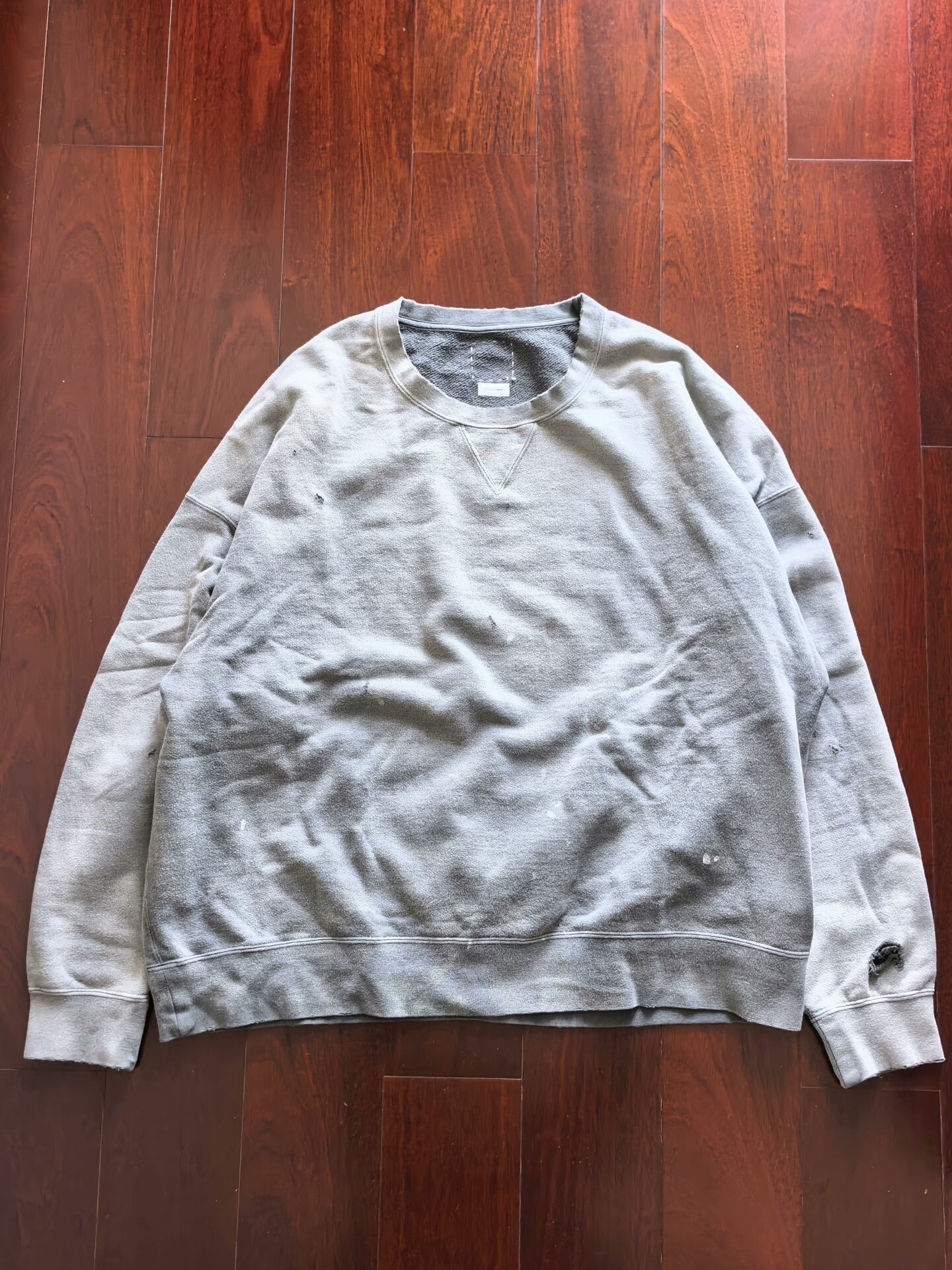 visvim Distressed Crewneck Sweatshirt