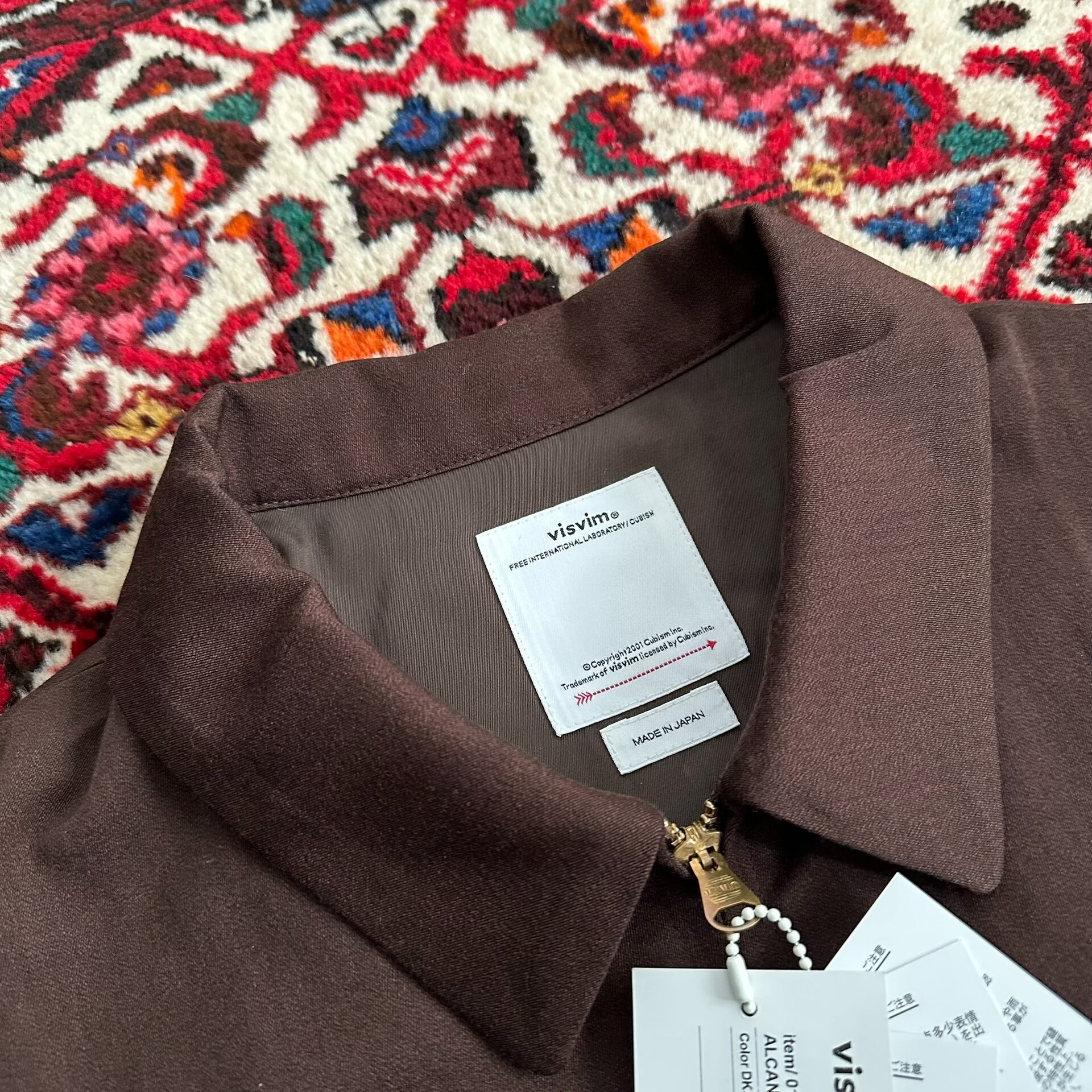VISVIM ALCAN JKT Wool Blend Jacket — label