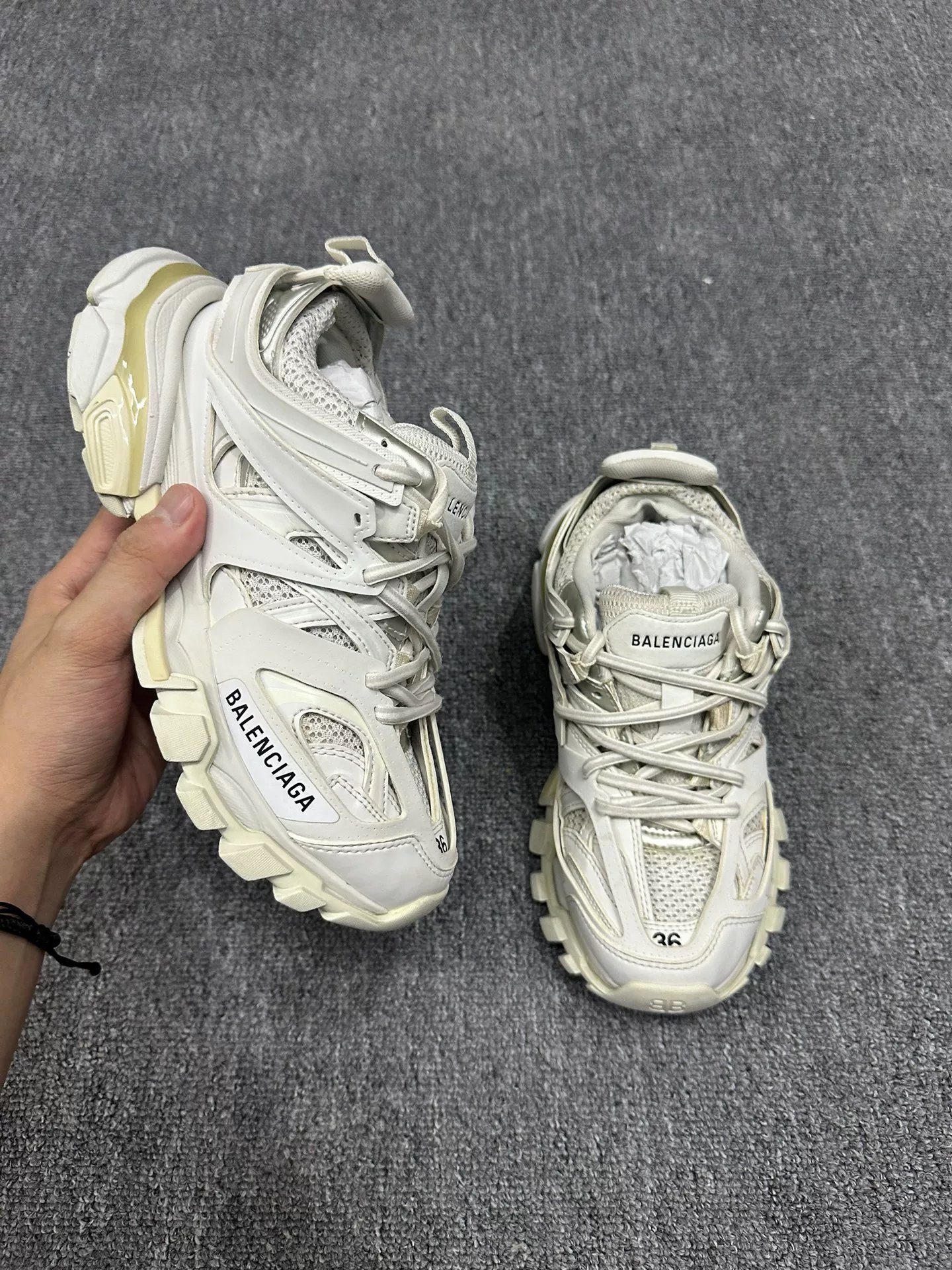 Balenciaga Track White Dad Shoes 36 — detail