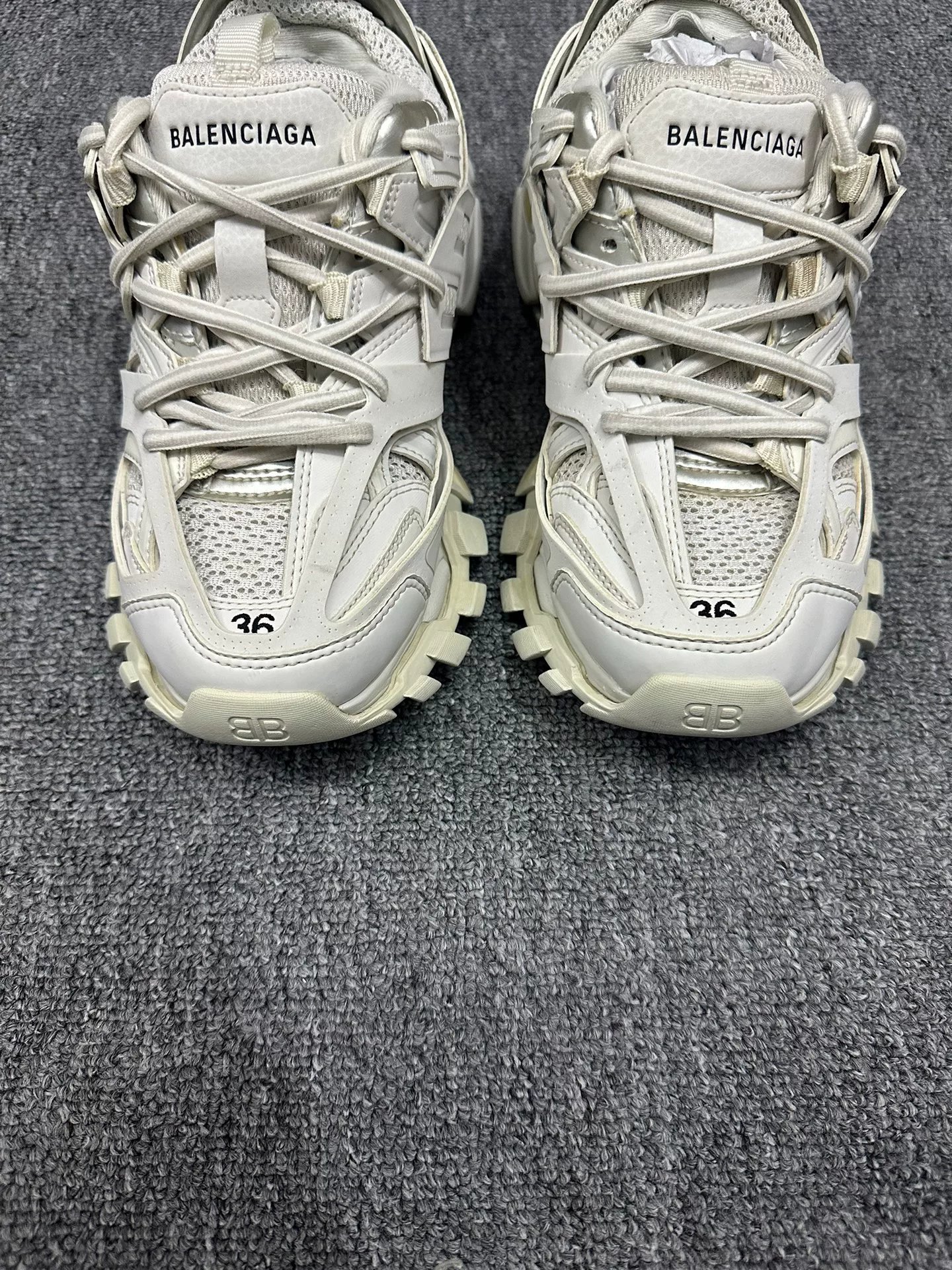 Balenciaga Track White Dad Shoes 36 — back