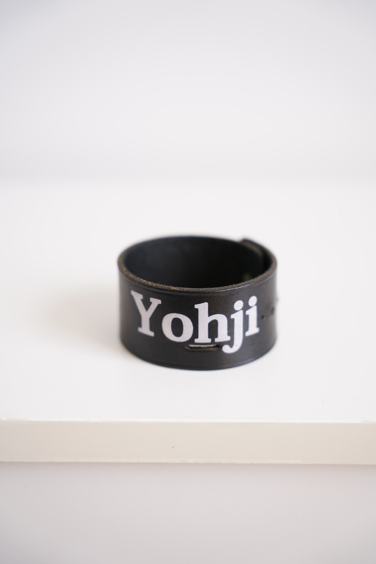 Yohji Yamamoto 08AW Leather Bracelet — front
