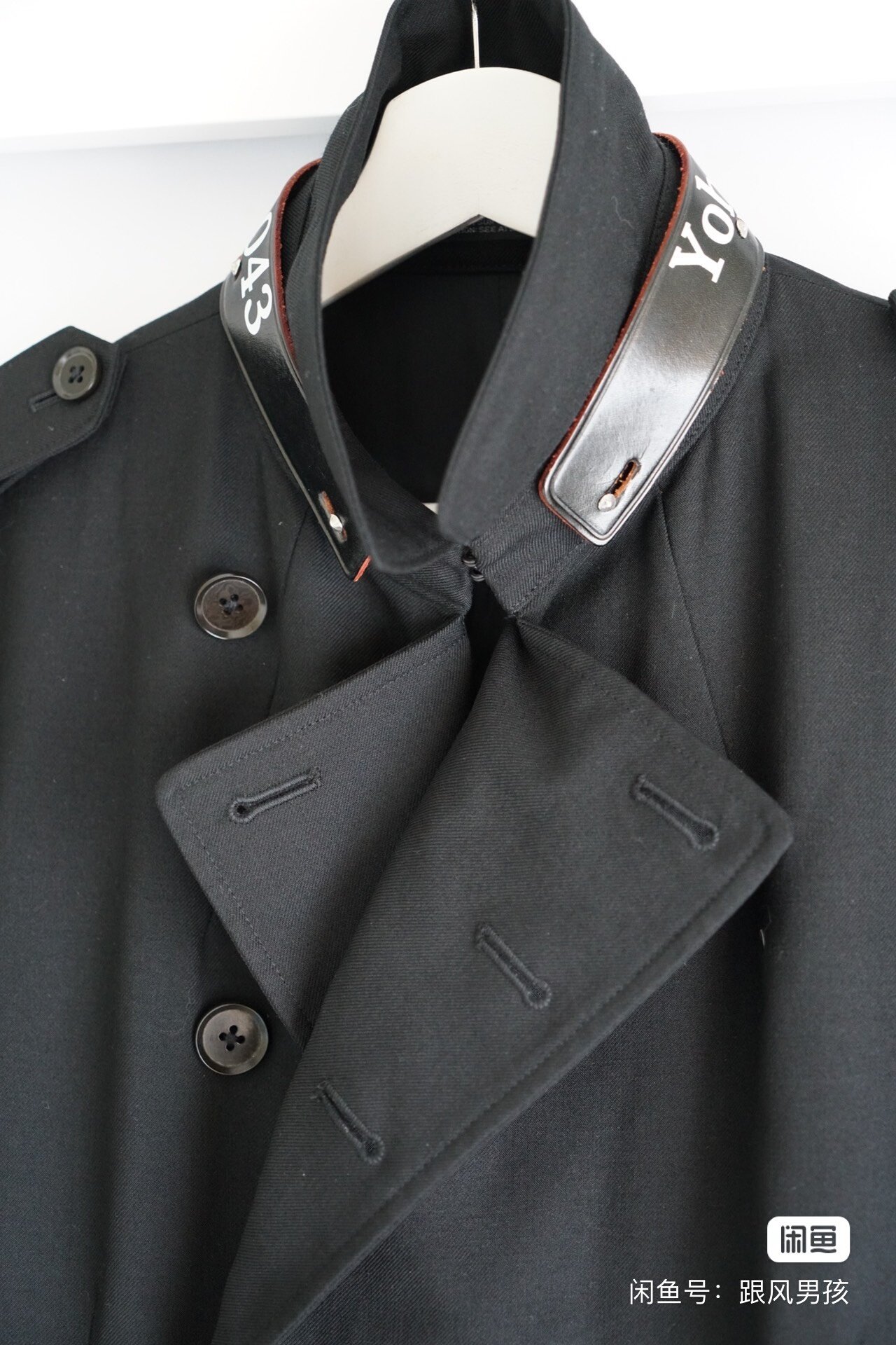 Yohji Yamamoto 08AW Leather Bracelet — label