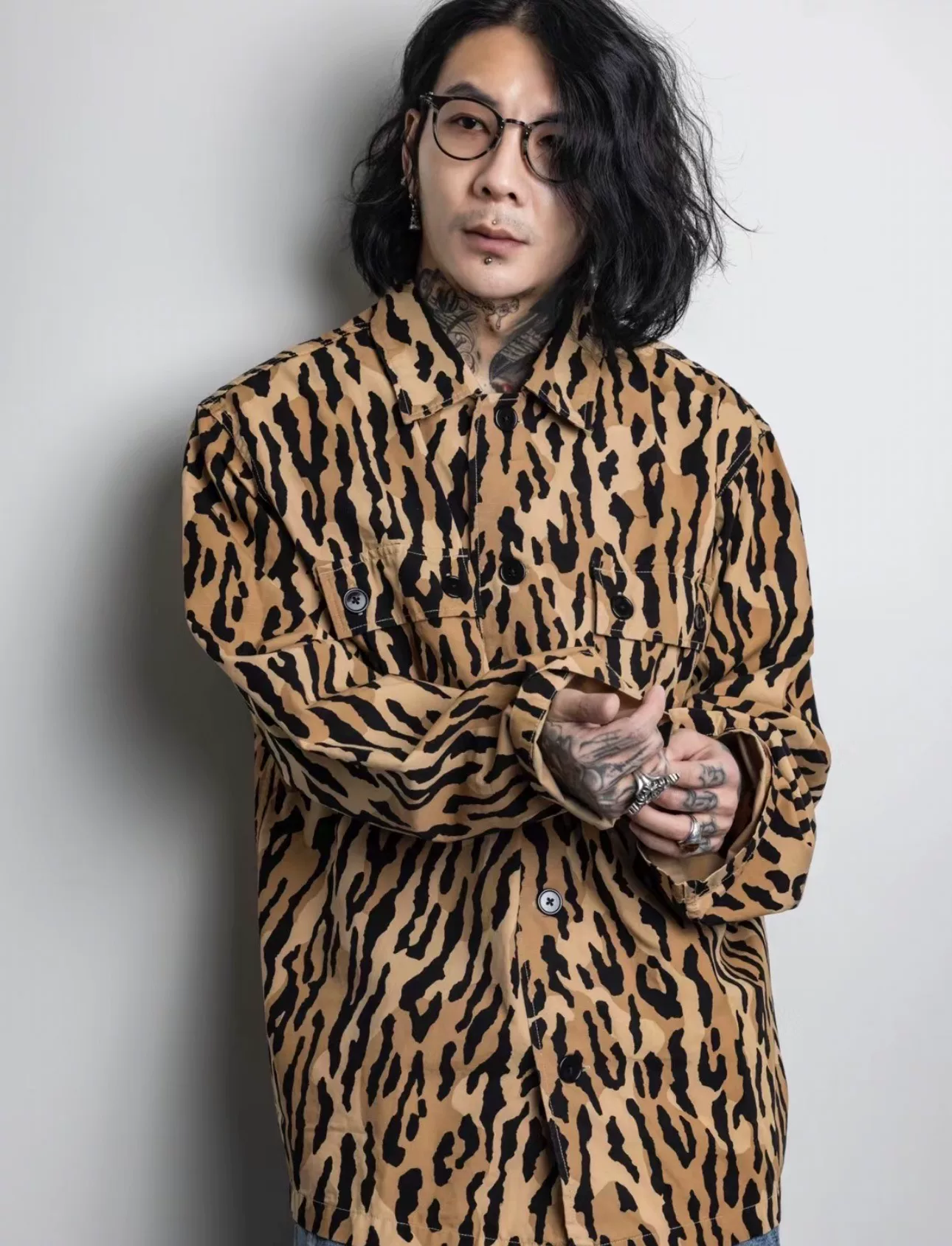 Wacko Maria Leopard Print Jacket — back