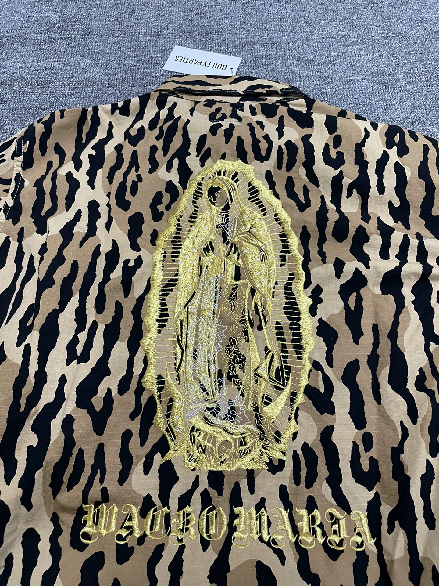 Wacko Maria Leopard Print Jacket — detail