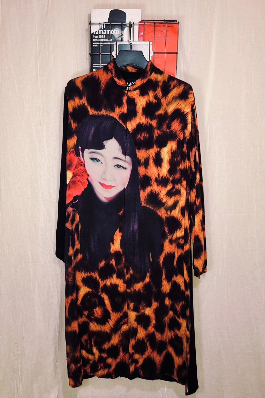Yohji Yamamoto 19SS Leopard Print Shirt Jacket — front