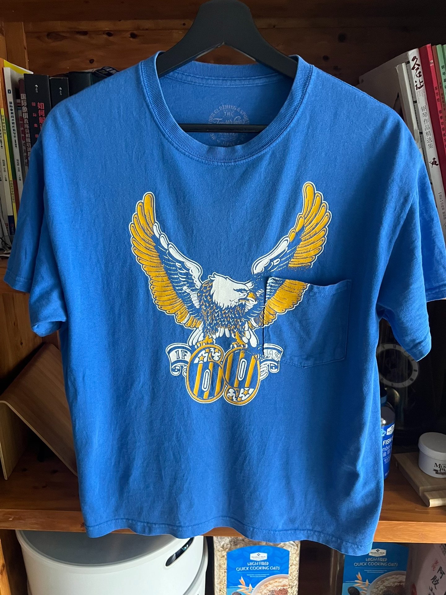 Tenderloin Harley Eagle Indigo Short Sleeve T — back