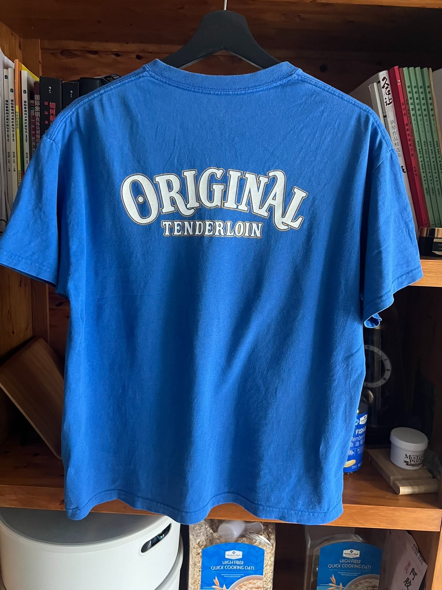 Tenderloin Harley Eagle Indigo Short Sleeve T — label