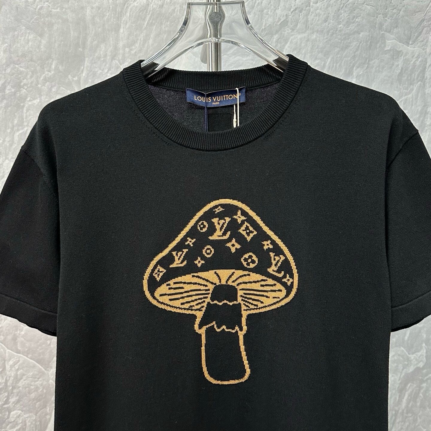 Louis Vuitton SS26 Mushroom Intarsia T-Shirt — front