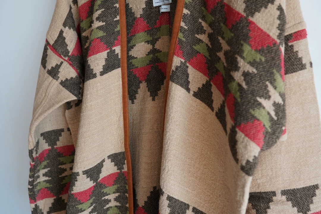visvim sanjuro NT.BLANKET Robe — label