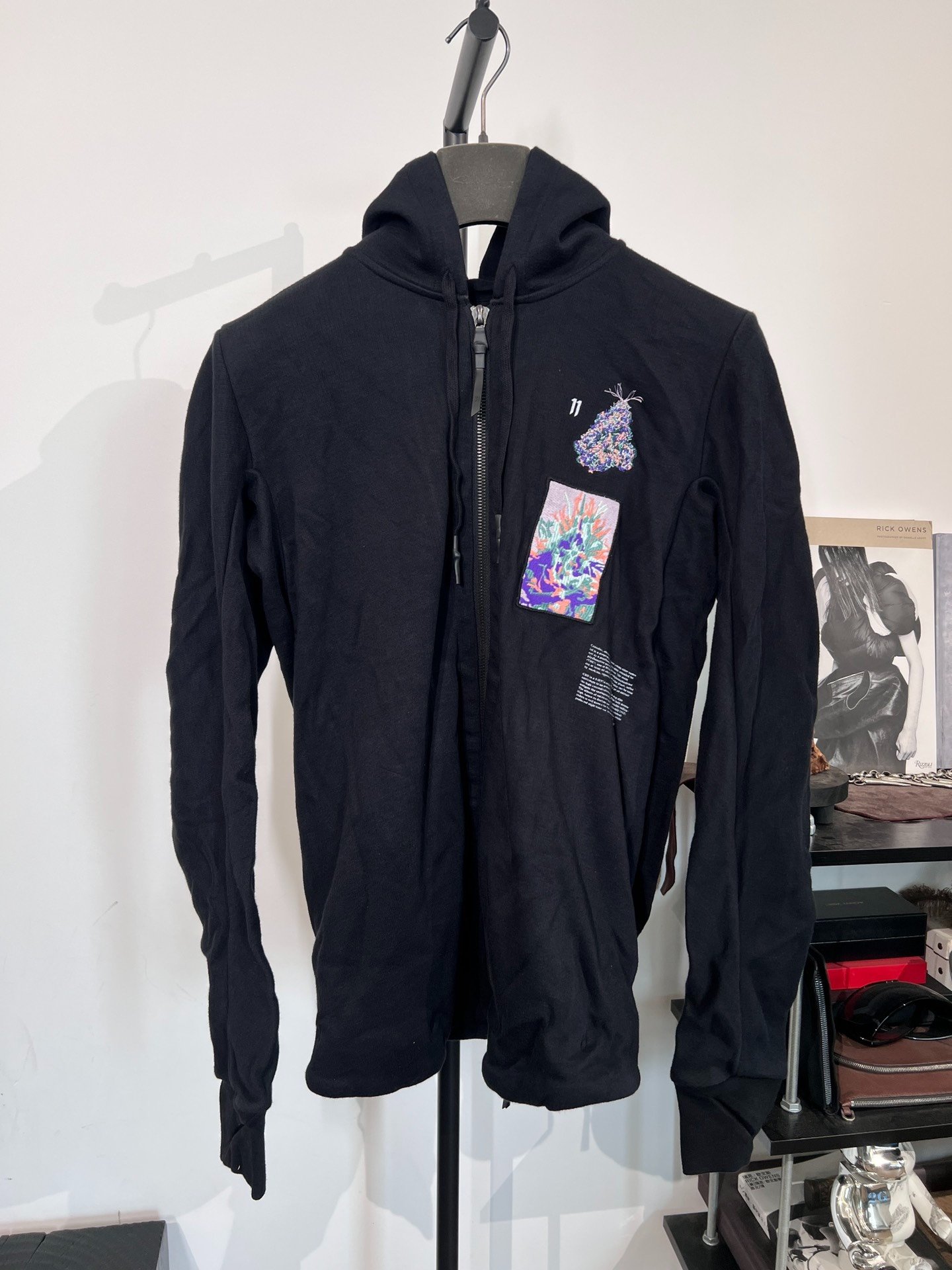 Boris Bidjan Saberi 11by bbs Z2F Hooded Sweatshirt — front