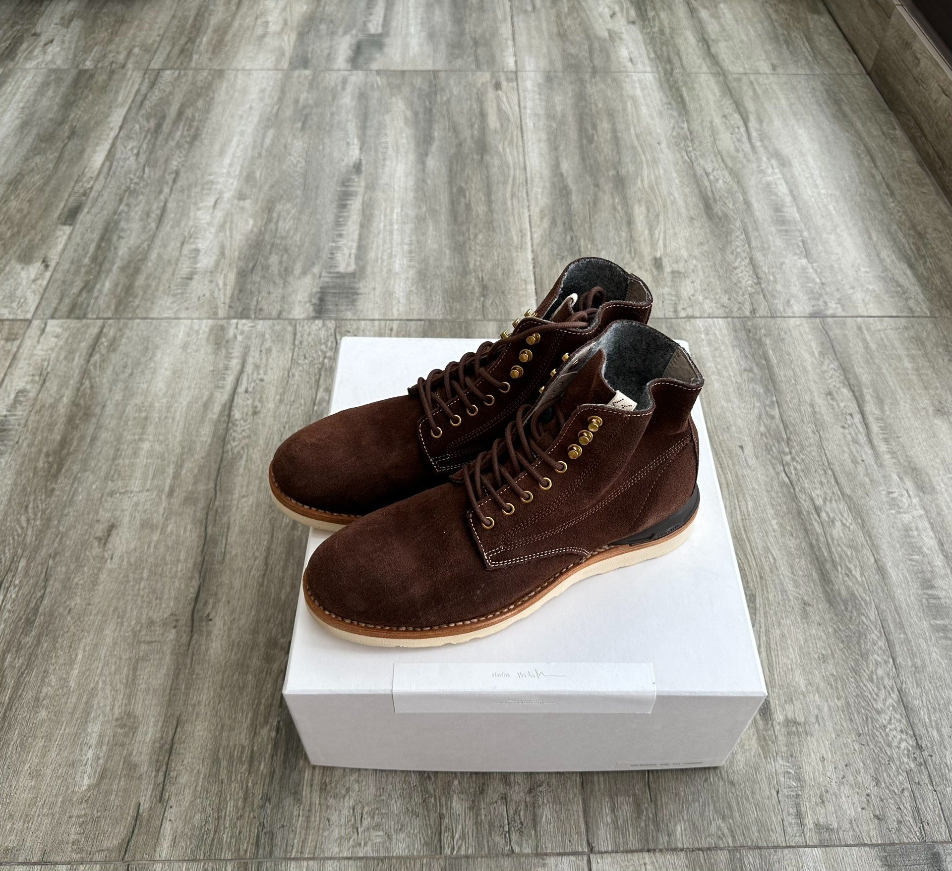 VISVIM 18AW SPOT VIRGIL BOOTS — front