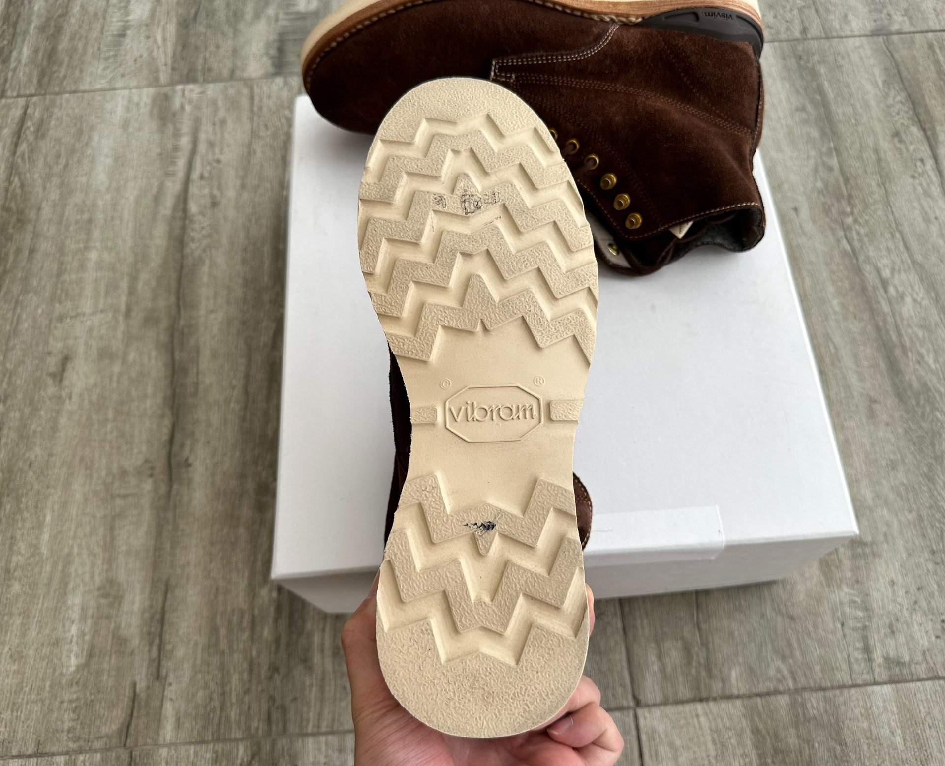 VISVIM 18AW SPOT VIRGIL BOOTS — label