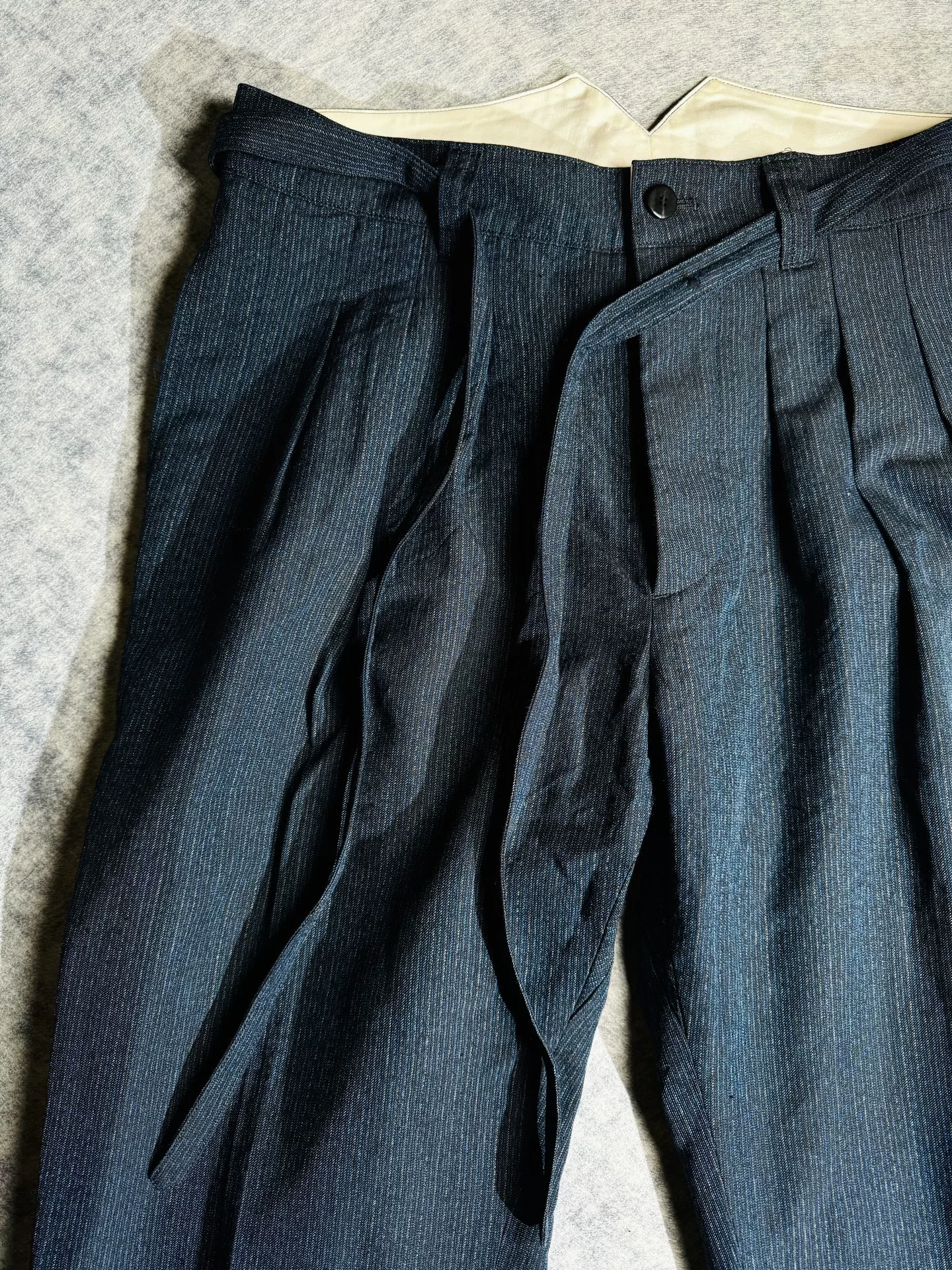 visvim Hakama Stripe 17ss Pants — detail