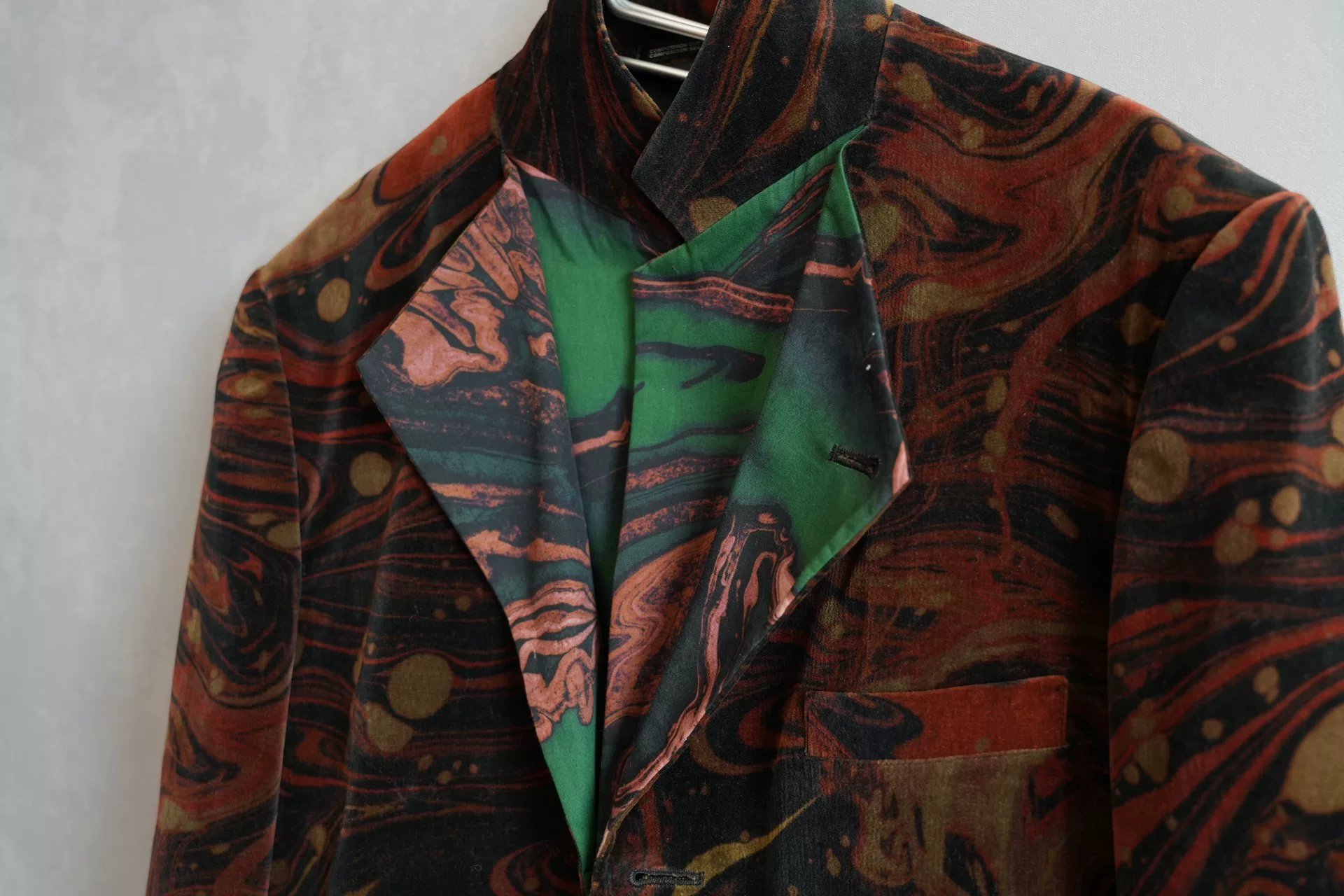 Yohji Yamamoto 15AW Double Velvet Jacket — label
