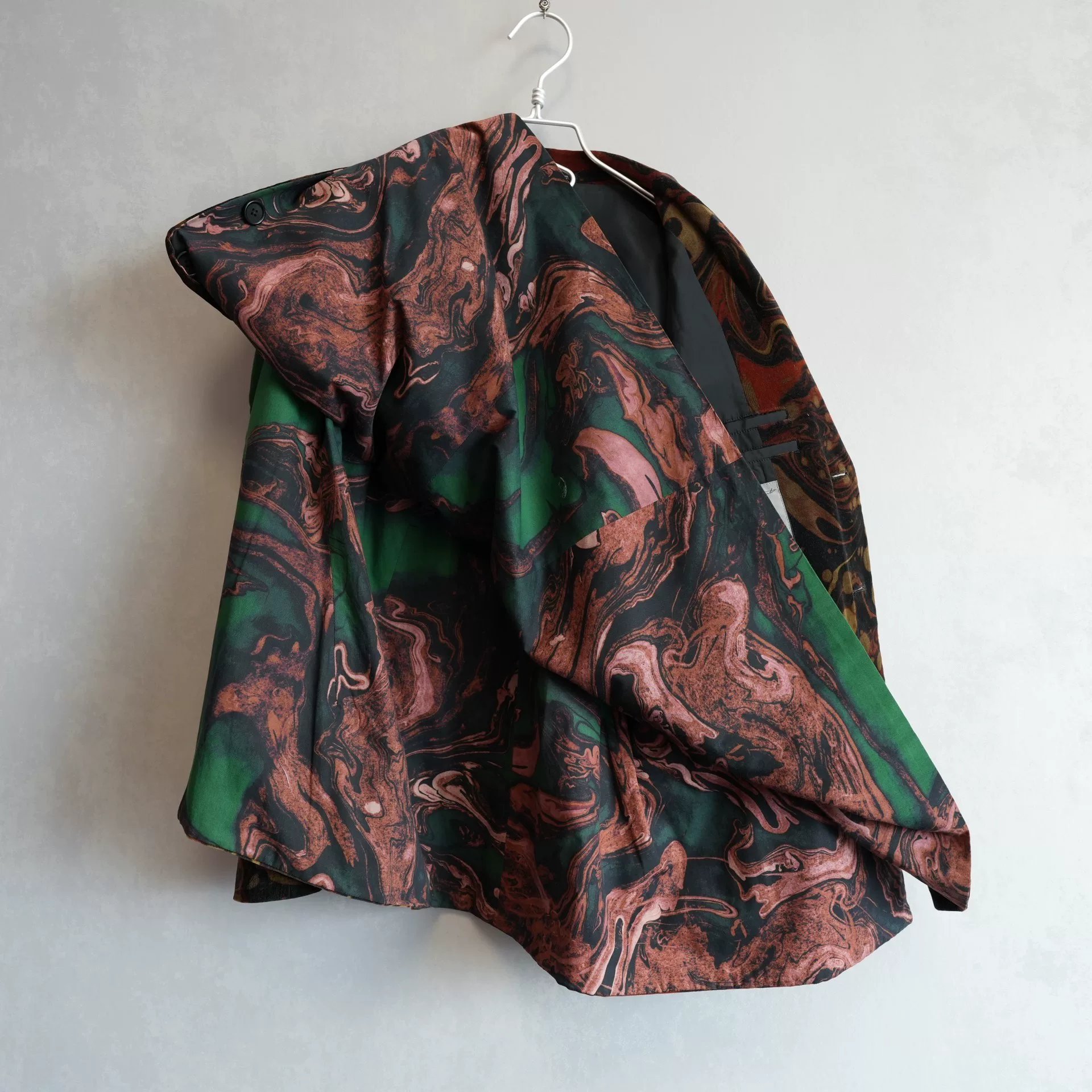 Yohji Yamamoto 15AW Double Velvet Jacket — detail